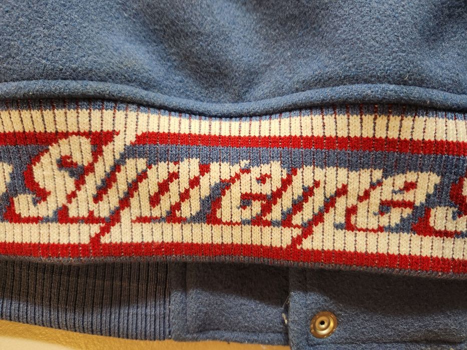 Supreme Supreme Support Unit Light Blue Varsity Jacket Grailed