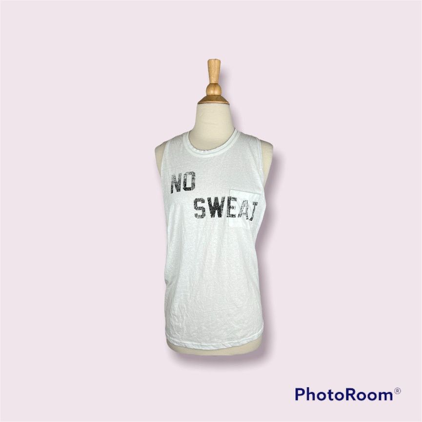 Free People Free People | " No Sweat" White Athletic Top | Medium NWT Size M / US 6-8 / IT 42-44 - 3 Thumbnail
