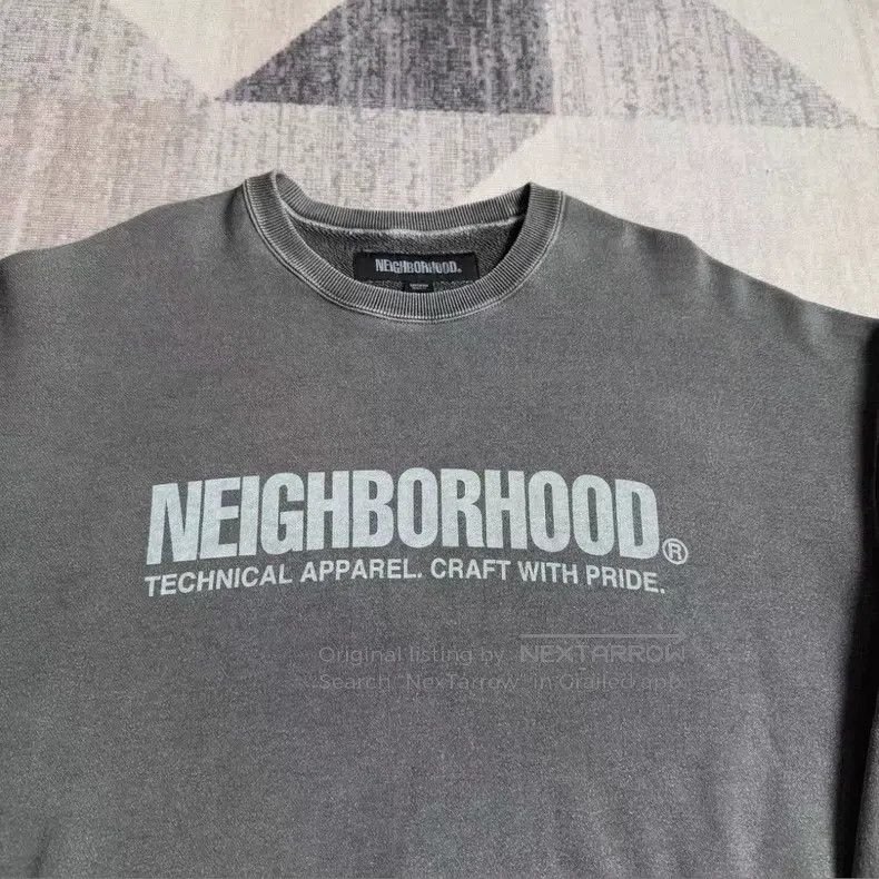 Neighborhood Neighborhood Washed Letter Batik Sweatshirt Size US M / EU 48-50 / 2 - 2 Thumbnail