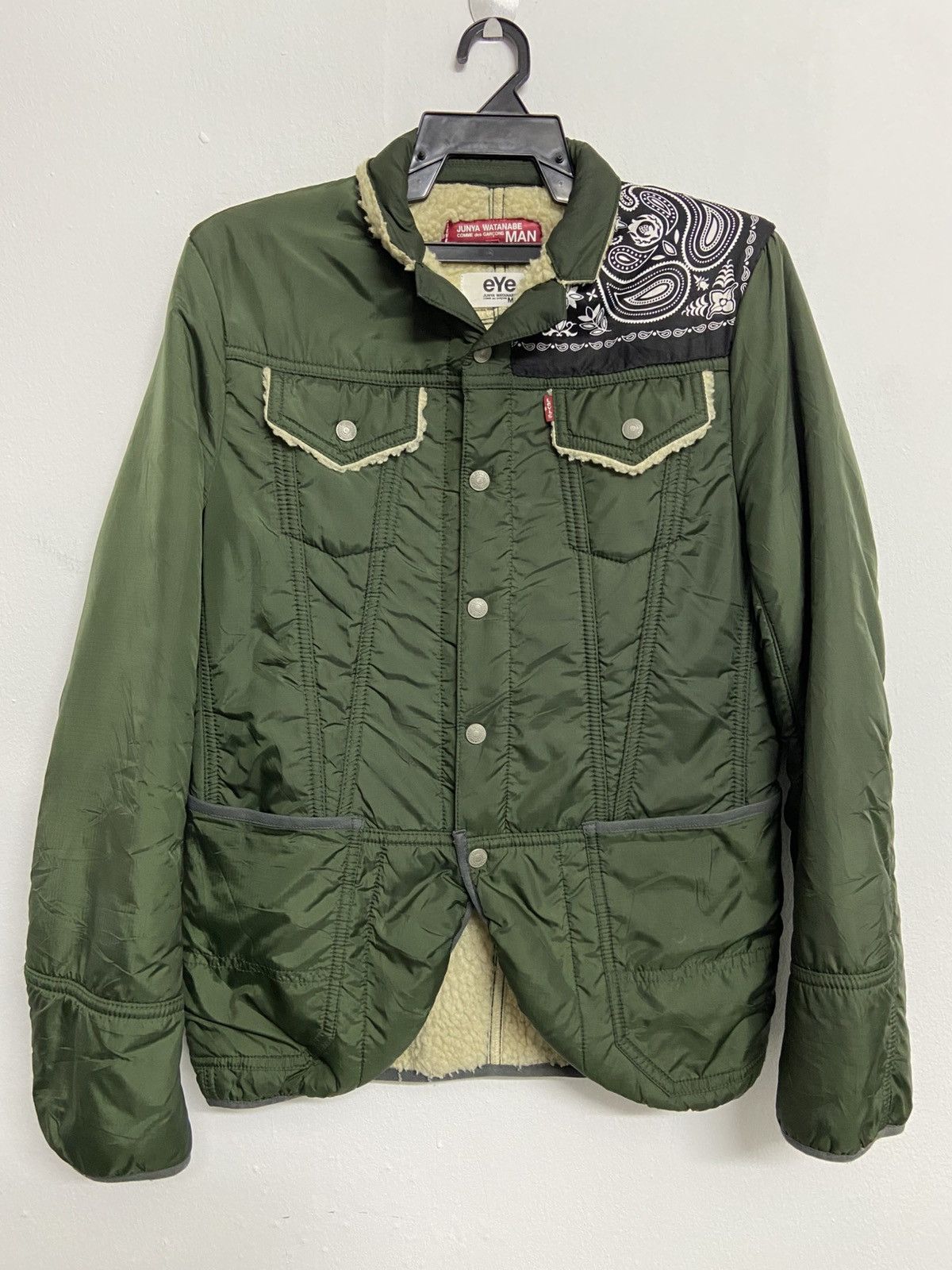 Comme des Garcons Junya Watanabe x Levis AD2008 Quilted Trucker Jacket Size US S / EU 44-46 / 1 - 1 Thumbnail