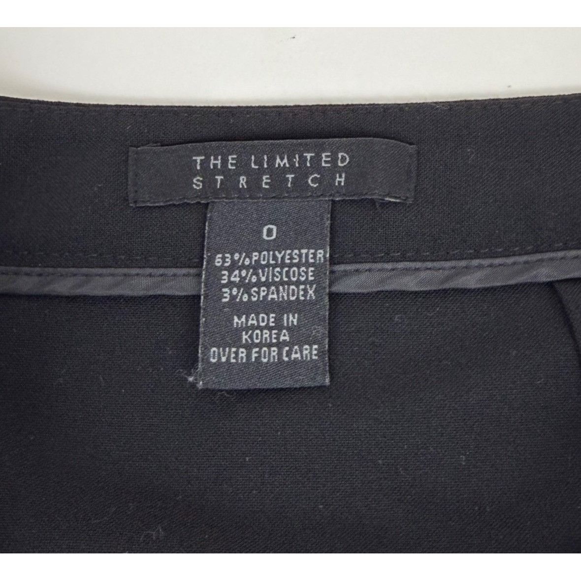 Other The Limited Stretch Women's Black A-Line Skirt Asymmetrical Size 25" / US 0 / IT 36 - 2 Thumbnail