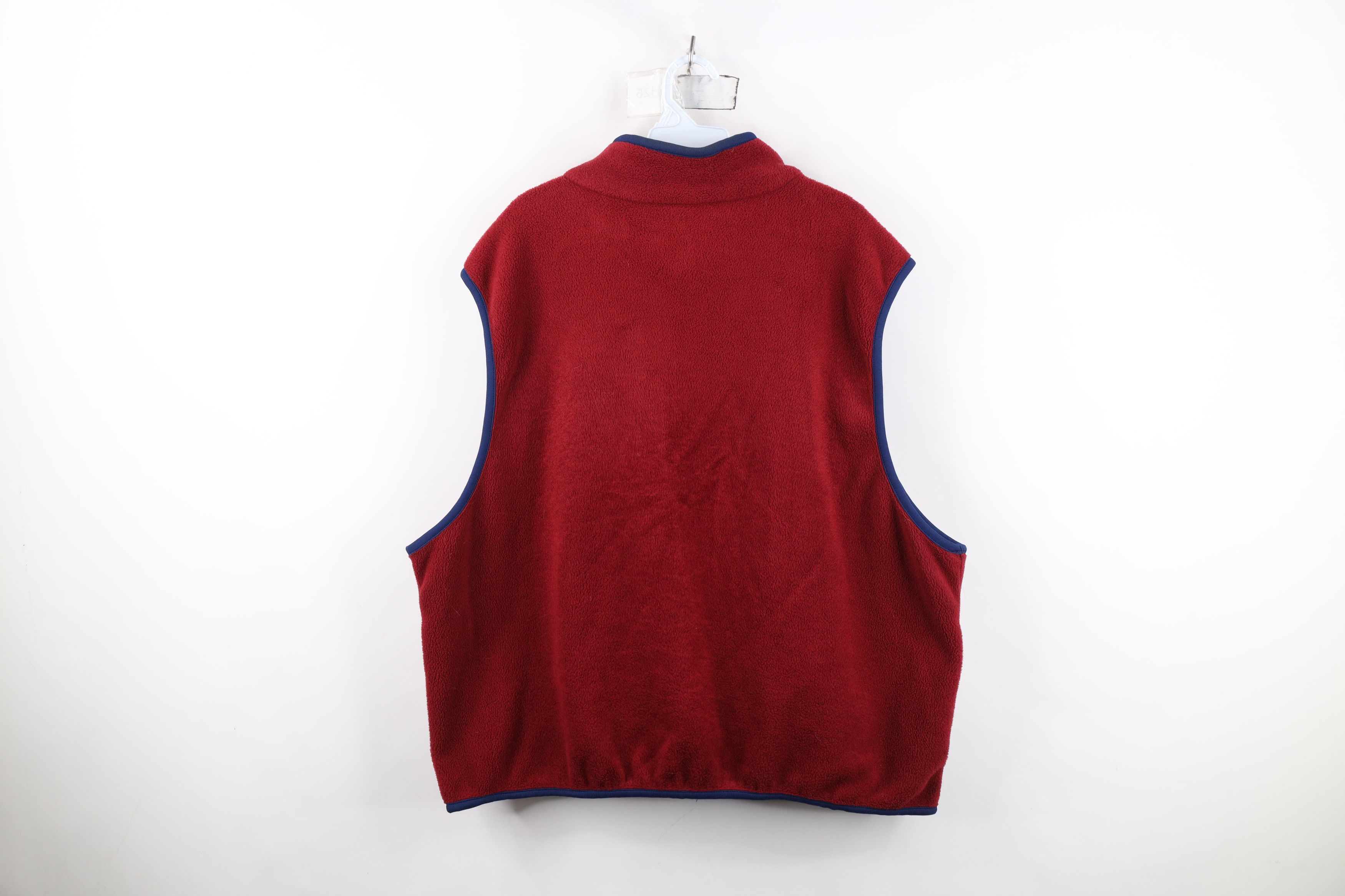 Lands' End Vintage 90s Lands End Fleece Full Zip Vest Jacket Red Size US XL / EU 56 / 4 - 10 Thumbnail