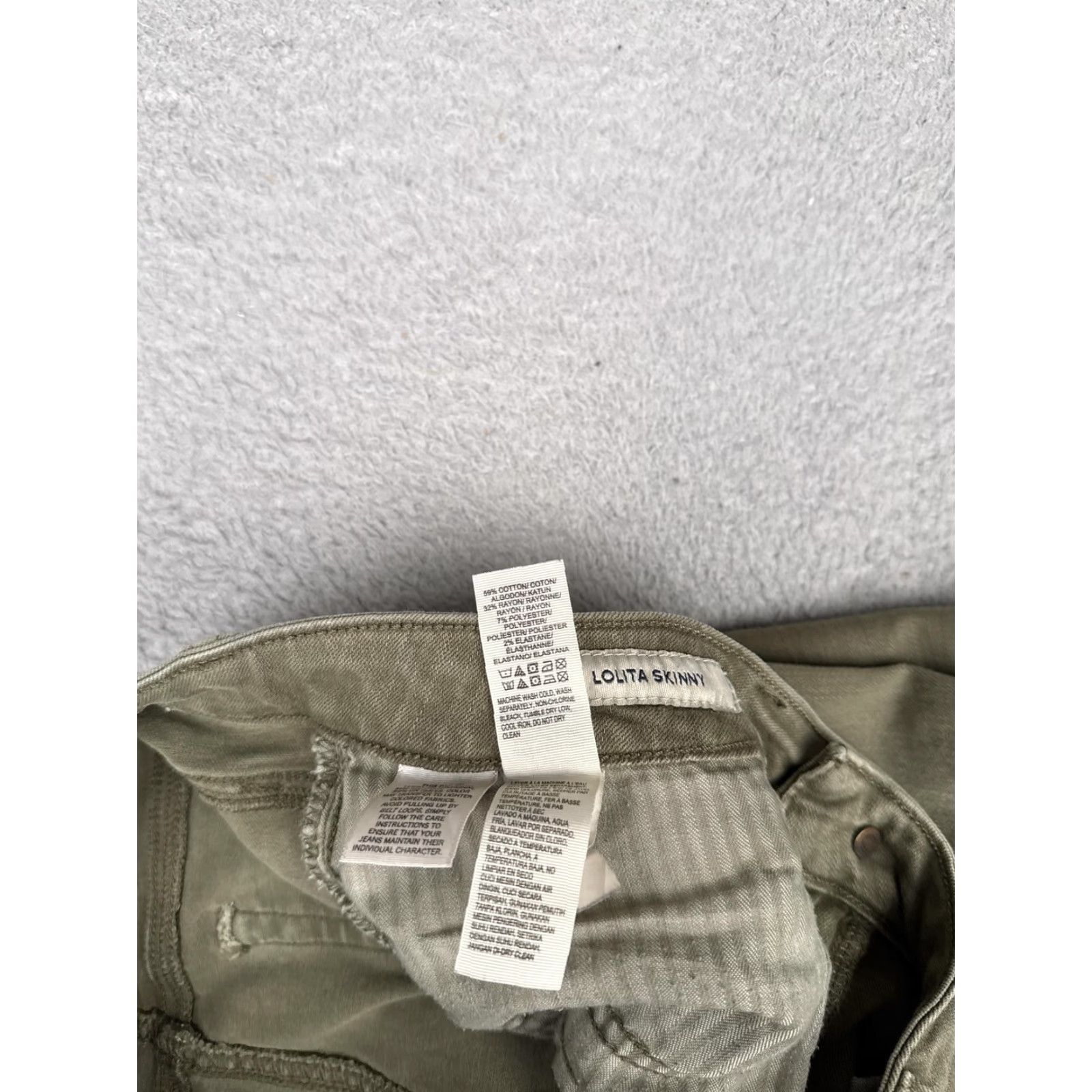 Lucky Brand Lucky Brand Lolita Skinny Jeans Womens 4 Green Med Wash Mid Rise Stretch 27x26 Size 27" / US 4 / IT 40 - 7 Thumbnail