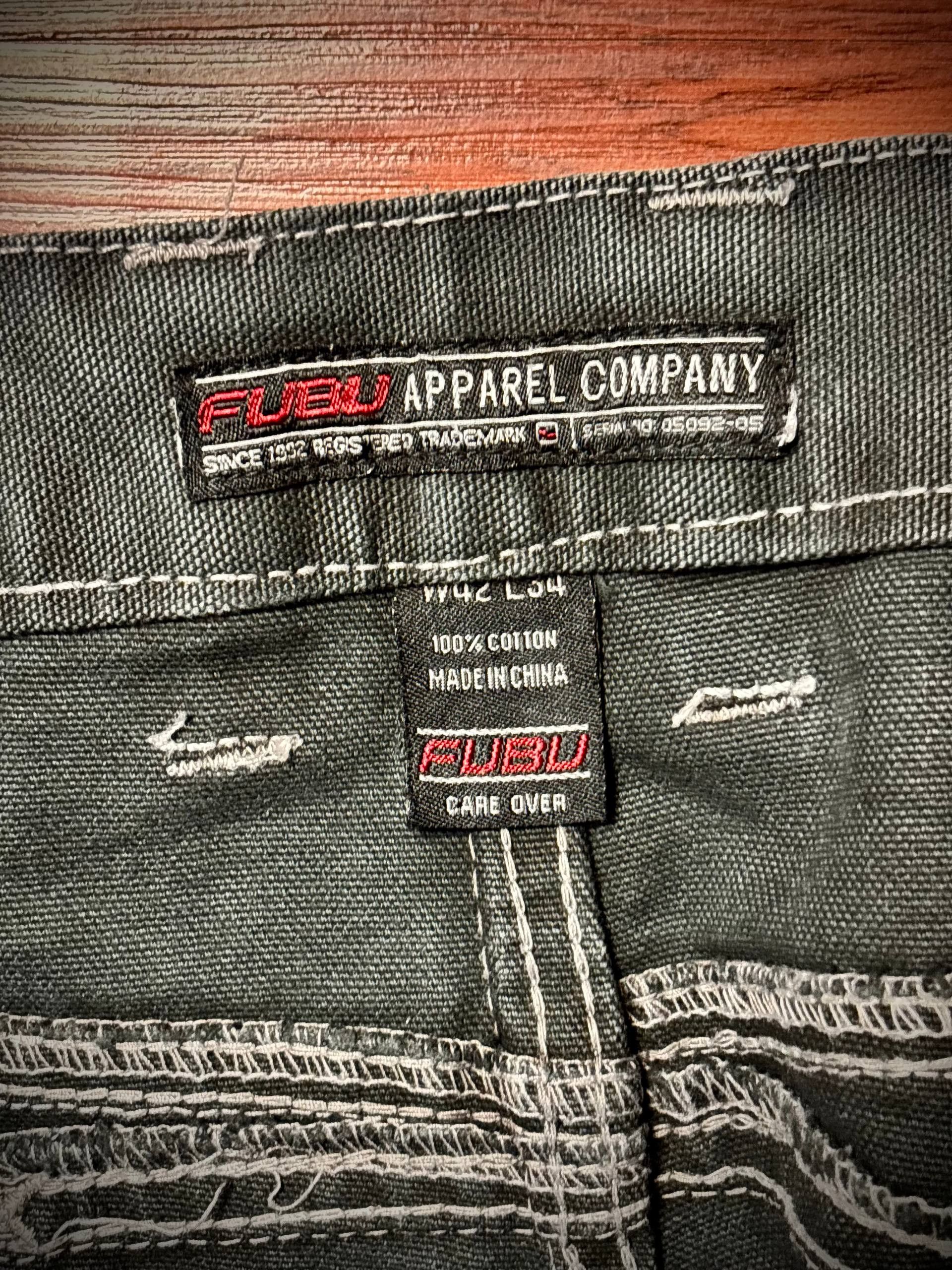 Fubu Vintage 90s Fubu The Collection Soft Goods 1992 Denim Pants Size US 40 / EU 56 - 5 Thumbnail