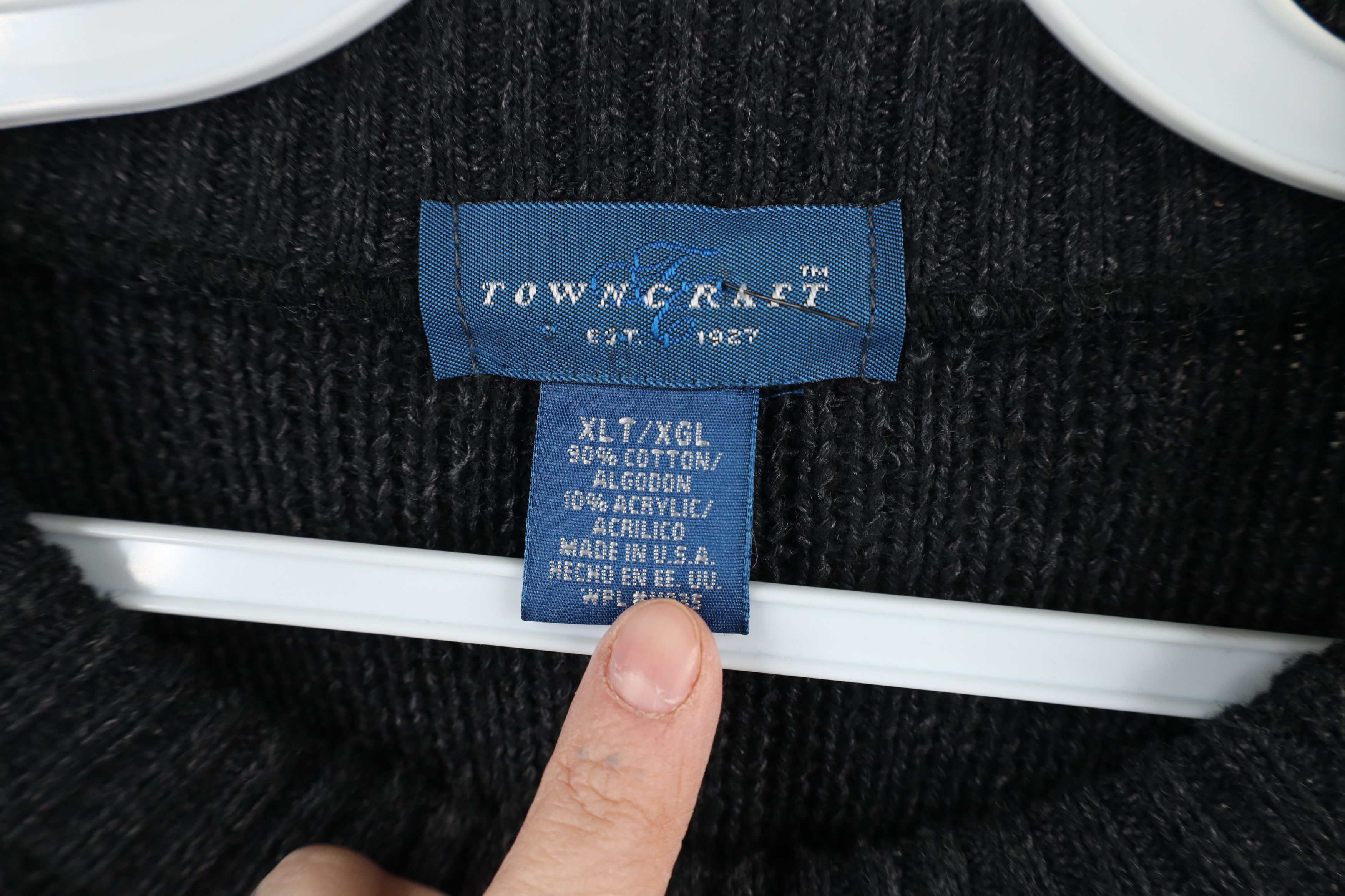 Vintage Vintage 90s Streetwear Ribbed Knit Crewneck Sweater Size US XL / EU 56 / 4 - 6 Thumbnail