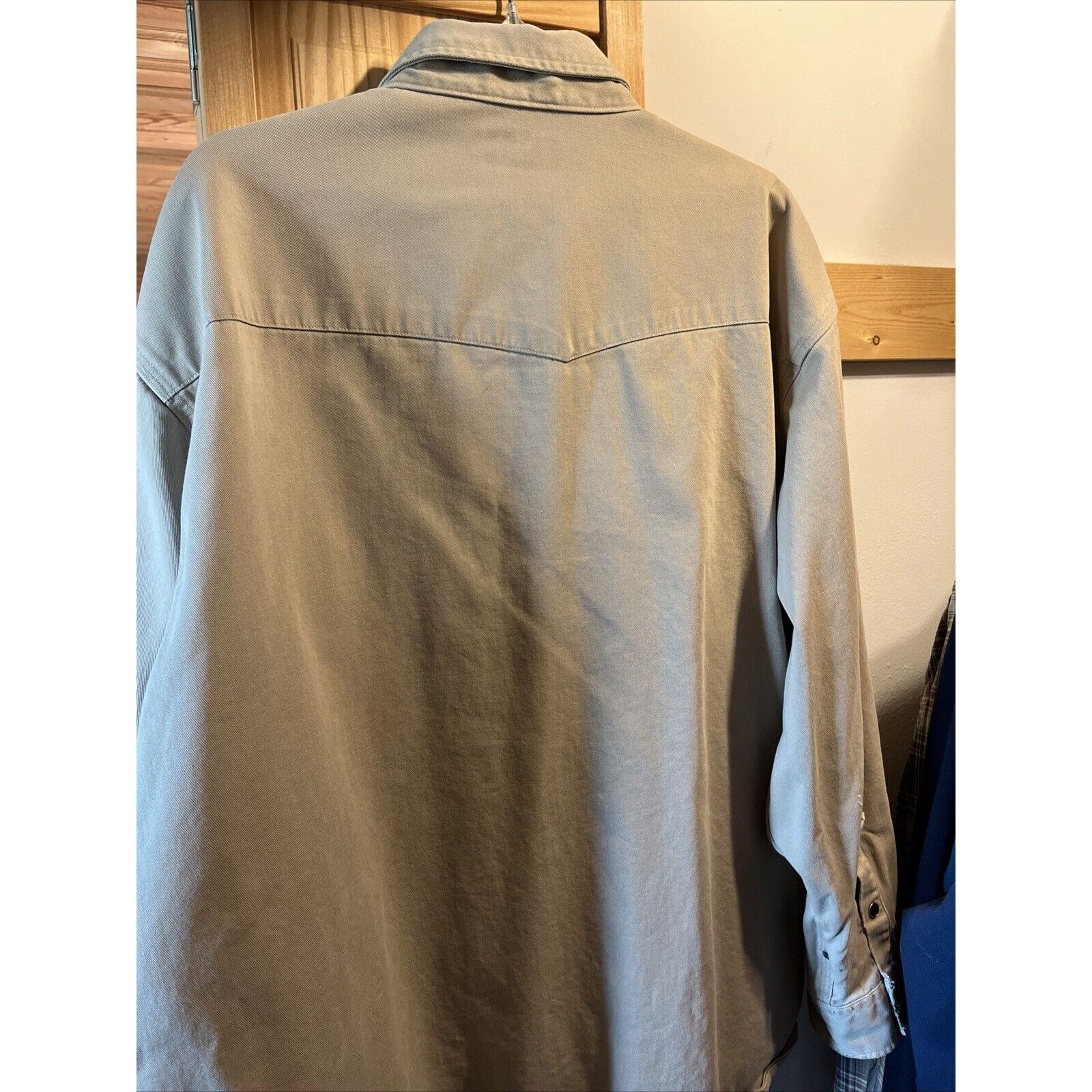 Carhartt Carhartt Shirt Jacket Men’s XXL Khaki Canvas Cotton STAINS Size US XXL / EU 58 / 5 - 14 Thumbnail