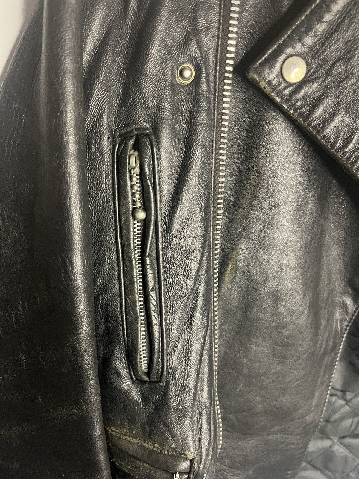 Band Tees × Vintage Rare Vintage 70s Grand Prix Leather Jacket S Punk/Rock Style Size US S / EU 44-46 / 1 - 3 Thumbnail