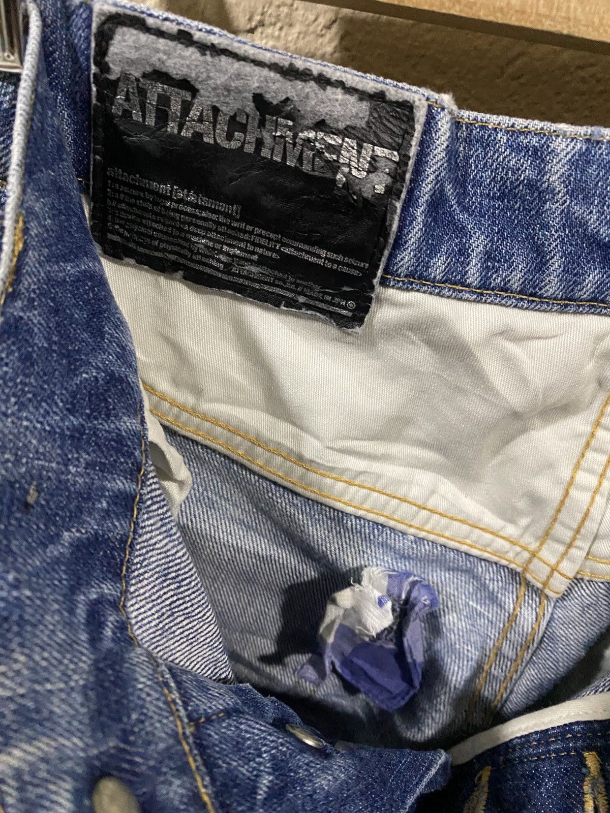 Attachment × Kazuyuki Kumagai Attachment Attachment Thrashed J Cut Flared Jeans Size US 30 / EU 46 - 12 Thumbnail