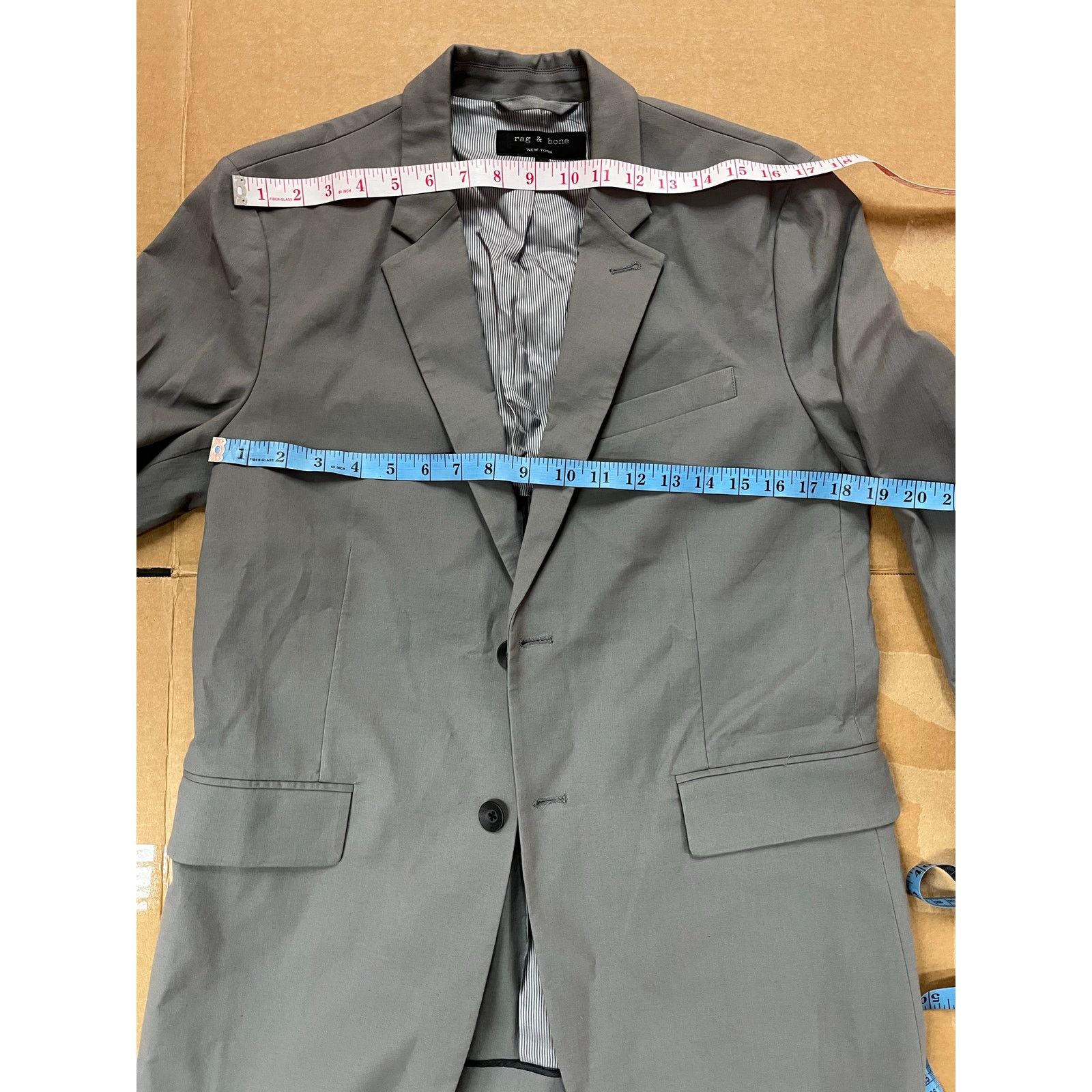 Rag & Bone Rag and Bone - Reversed Blazer /40R / smoked Pearl/ NWOT Size 40R - 6 Thumbnail