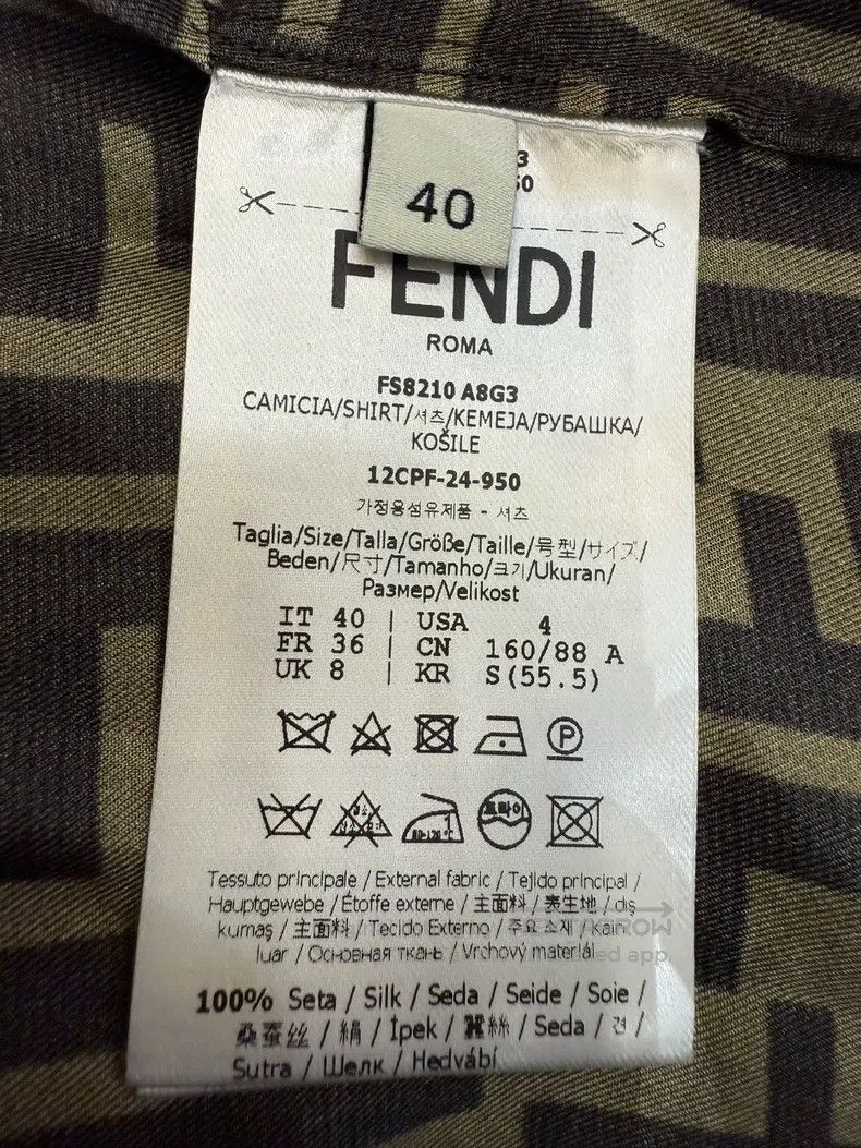 Fendi Fendi Double F monogram long-sleeve shirt Size XS / US 0-2 / IT 36-38 - 5 Thumbnail