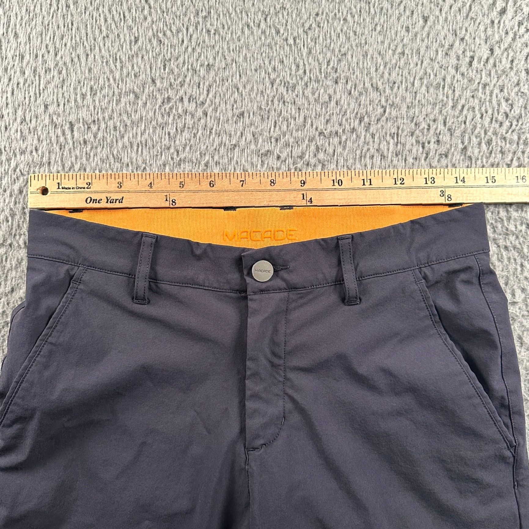 Vintage Macade Pants Mens 30x30 Slim Fit Navy Chino Golf Stretch Lightweight Pants Size US 30 / EU 46 - 7 Thumbnail