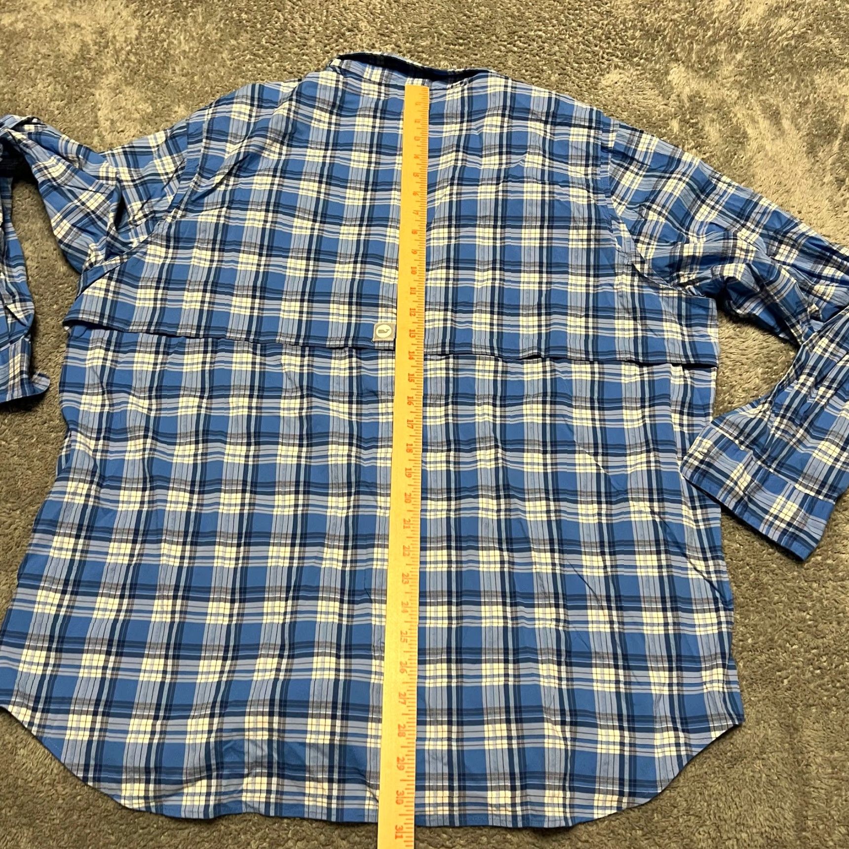 Vineyard Vines Vineyard Vines Shirt XL Men Blue Plaid Harbor Whale Button Vented Performance Long Sleeve Size US XL / EU 56 / 4 - 6 Thumbnail