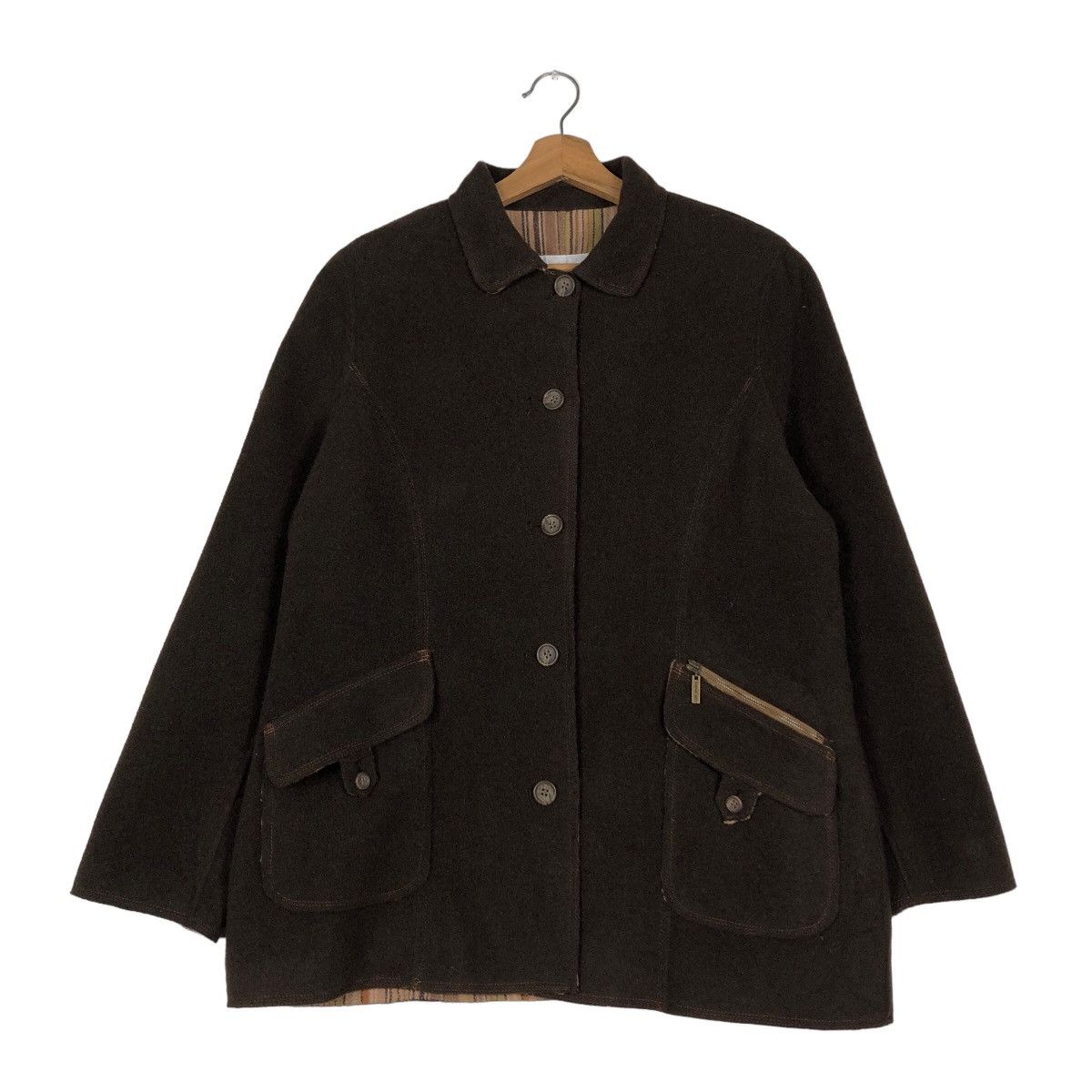 Japanese Brand 🔥Vintage Wool Chore Jacket Kansai Bis Japan Made Blanket Size US M / EU 48-50 / 2 - 1 Thumbnail