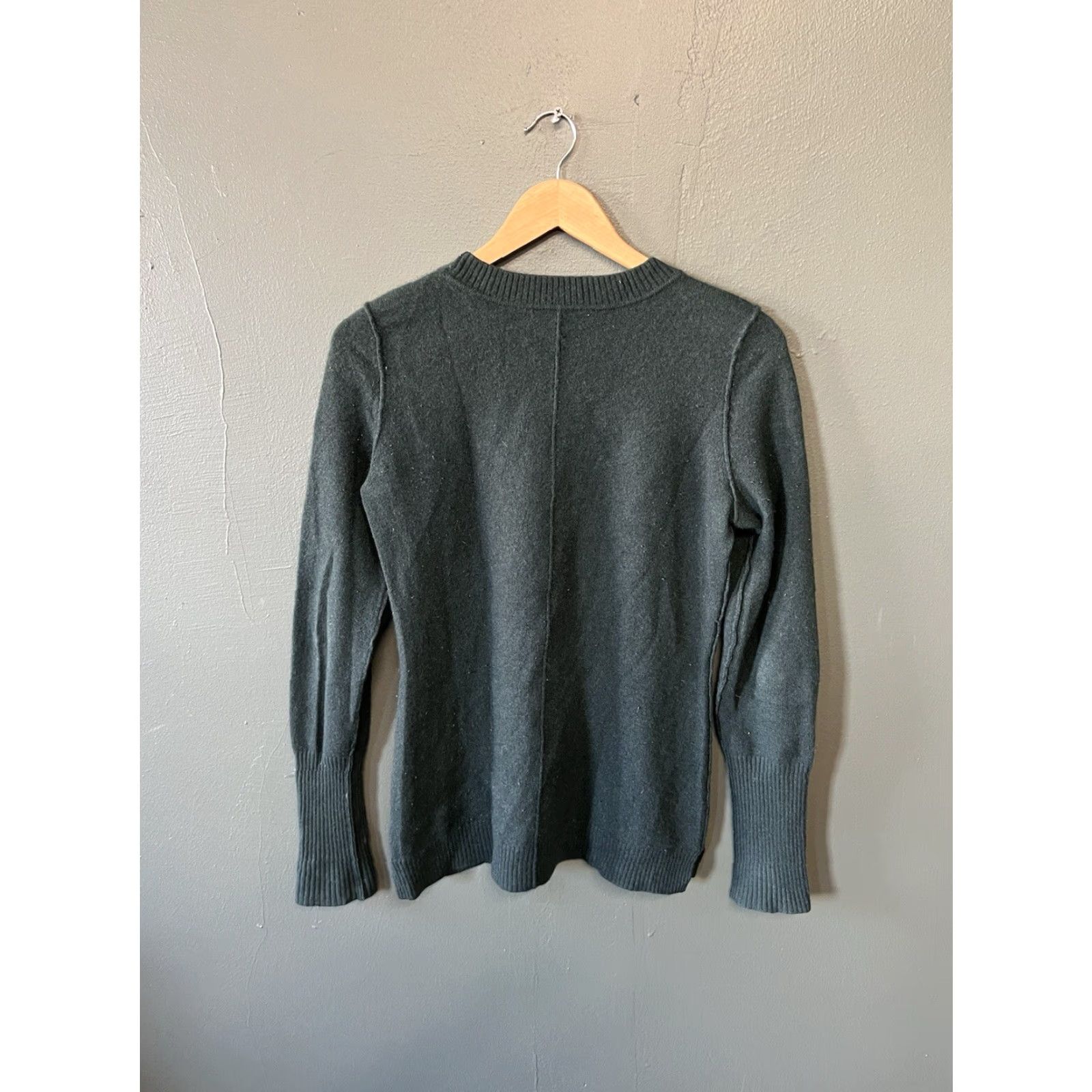 AQUA Aqua Green Long Sleeve Sweatshirt Mens M Cashmere Pullover Shirt Size US M / EU 48-50 / 2 - 2 Thumbnail