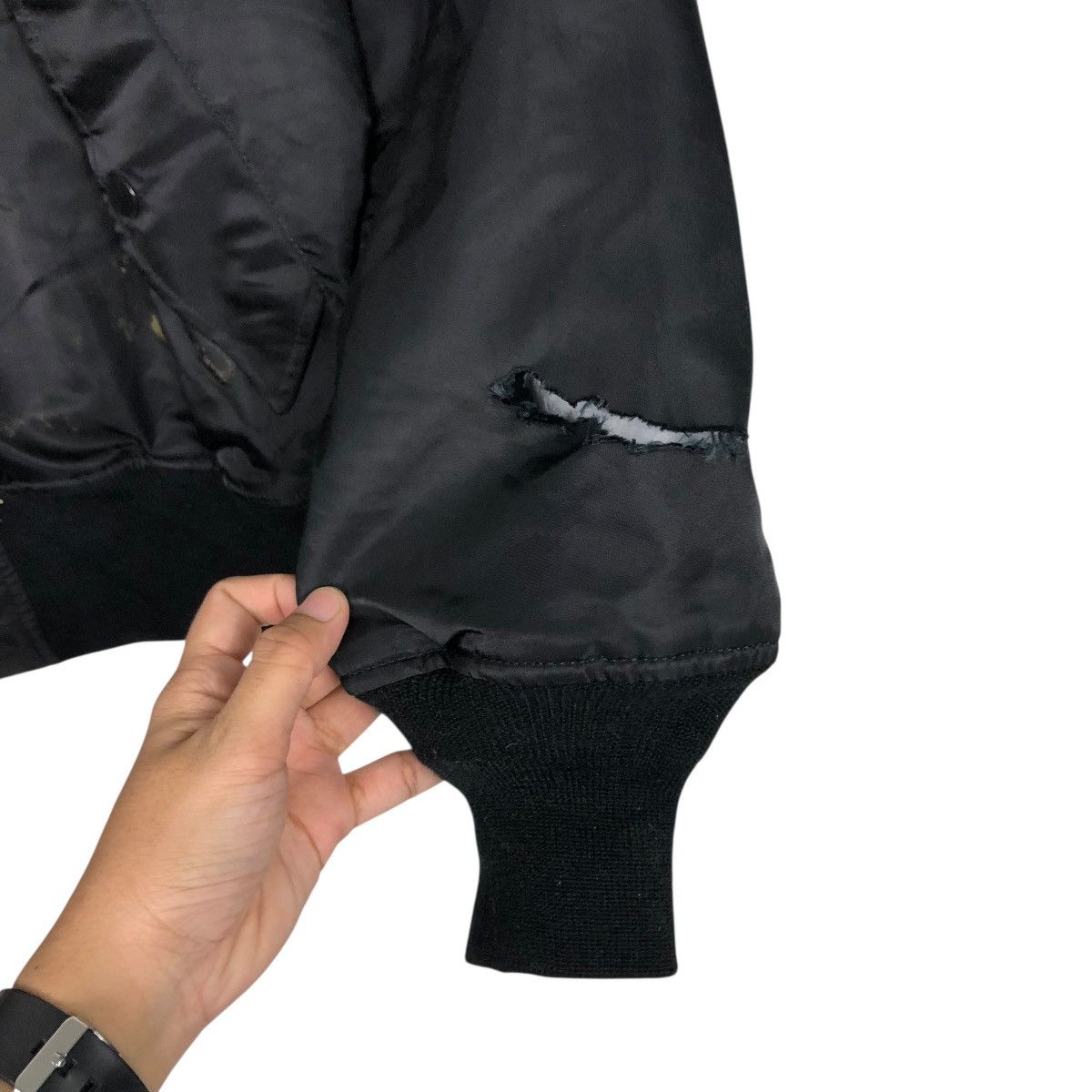 Alpha Industries 🔥VINTAGE MA1 BOMBER JACKET ALPHA INDUSTRIES Size US L / EU 52-54 / 3 - 20 Thumbnail