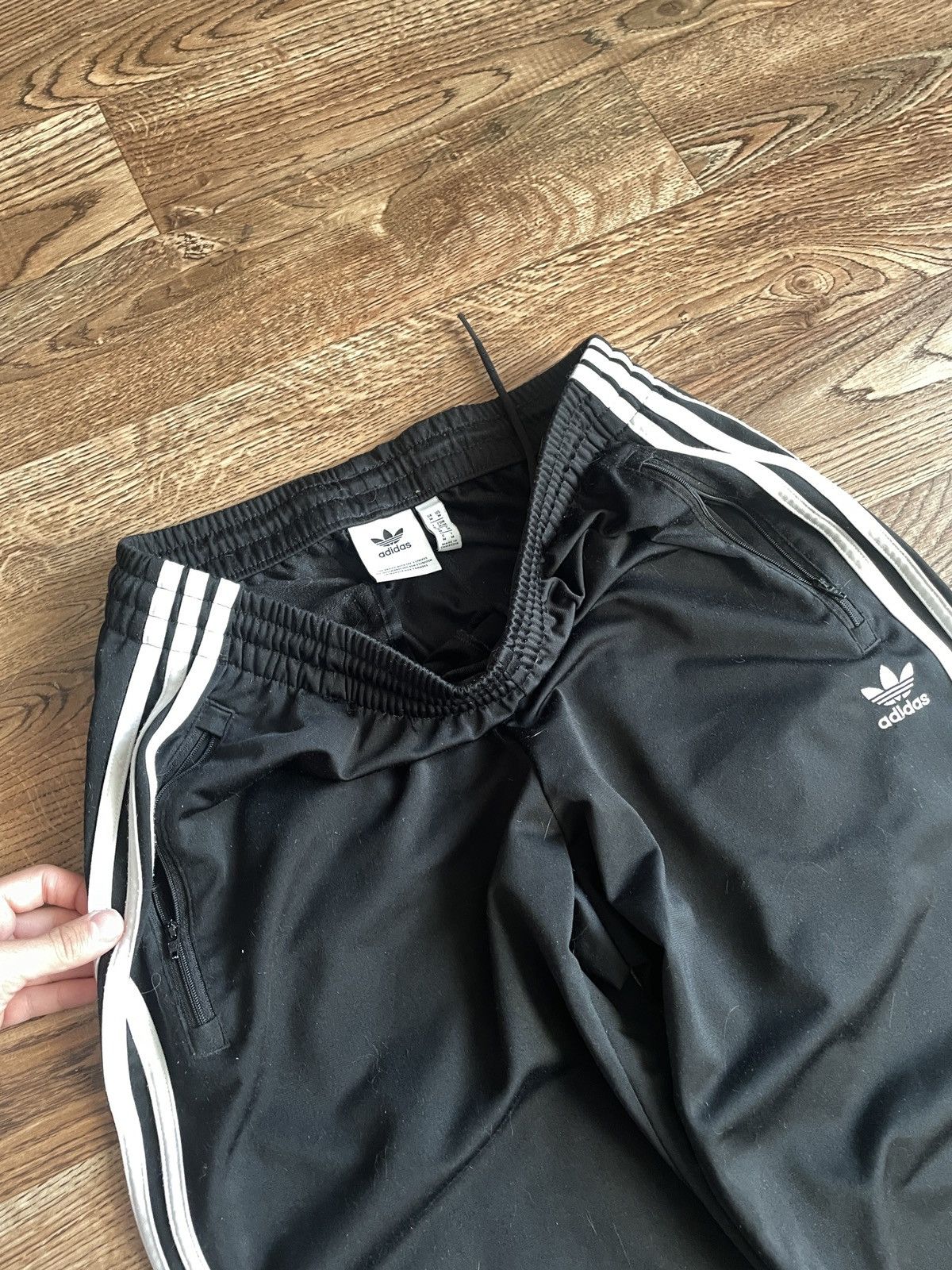 Adidas × Vintage Vintage Y2K Adidas Black Trackpants balenci style pants Size US 32 / EU 48 - 5 Thumbnail