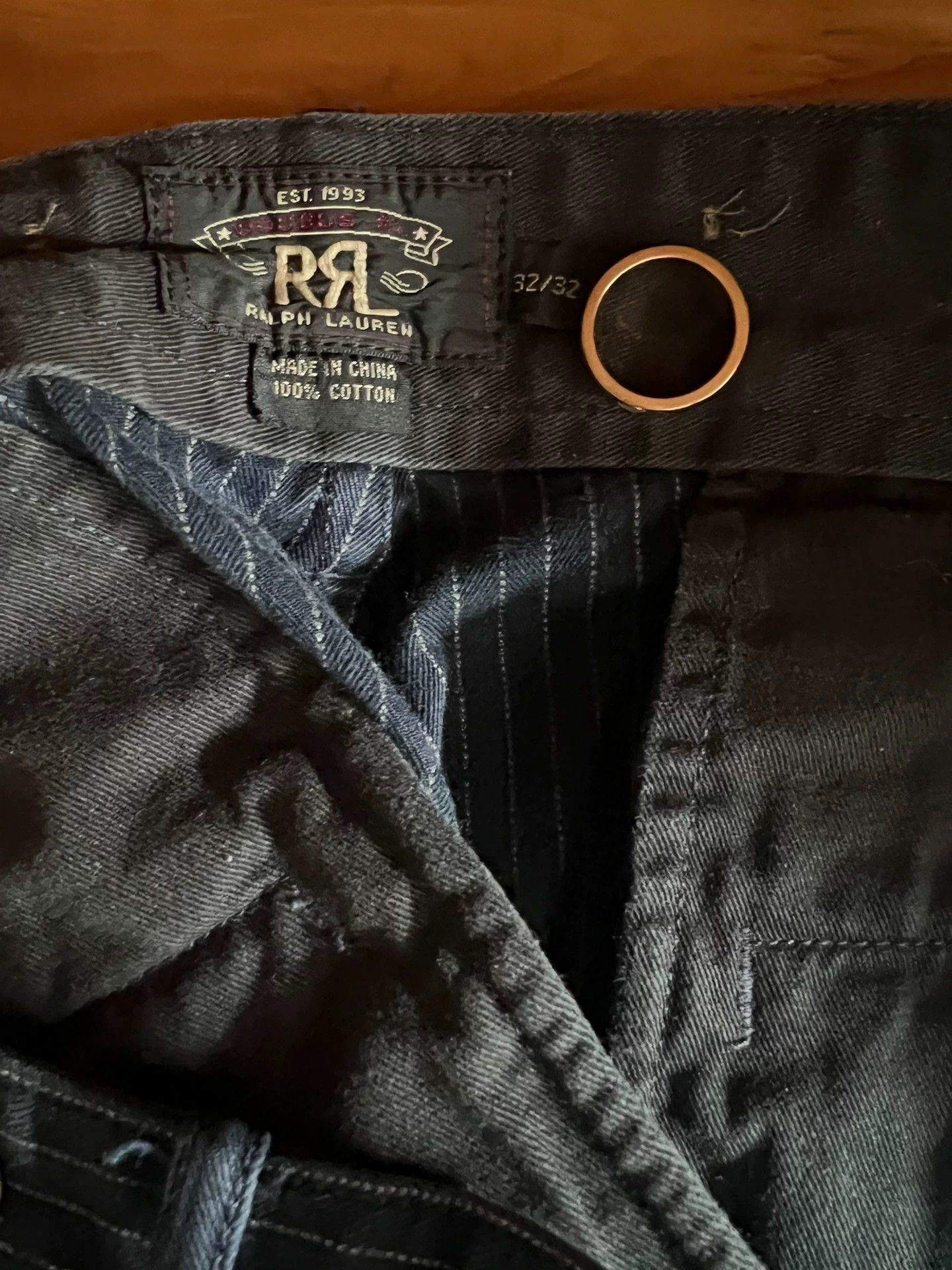 RRL Ralph Lauren RRL Double RL Railroad Stripe Paris & Belt Buckle Cuffed 32 Size US 32 / EU 48 - 8 Thumbnail