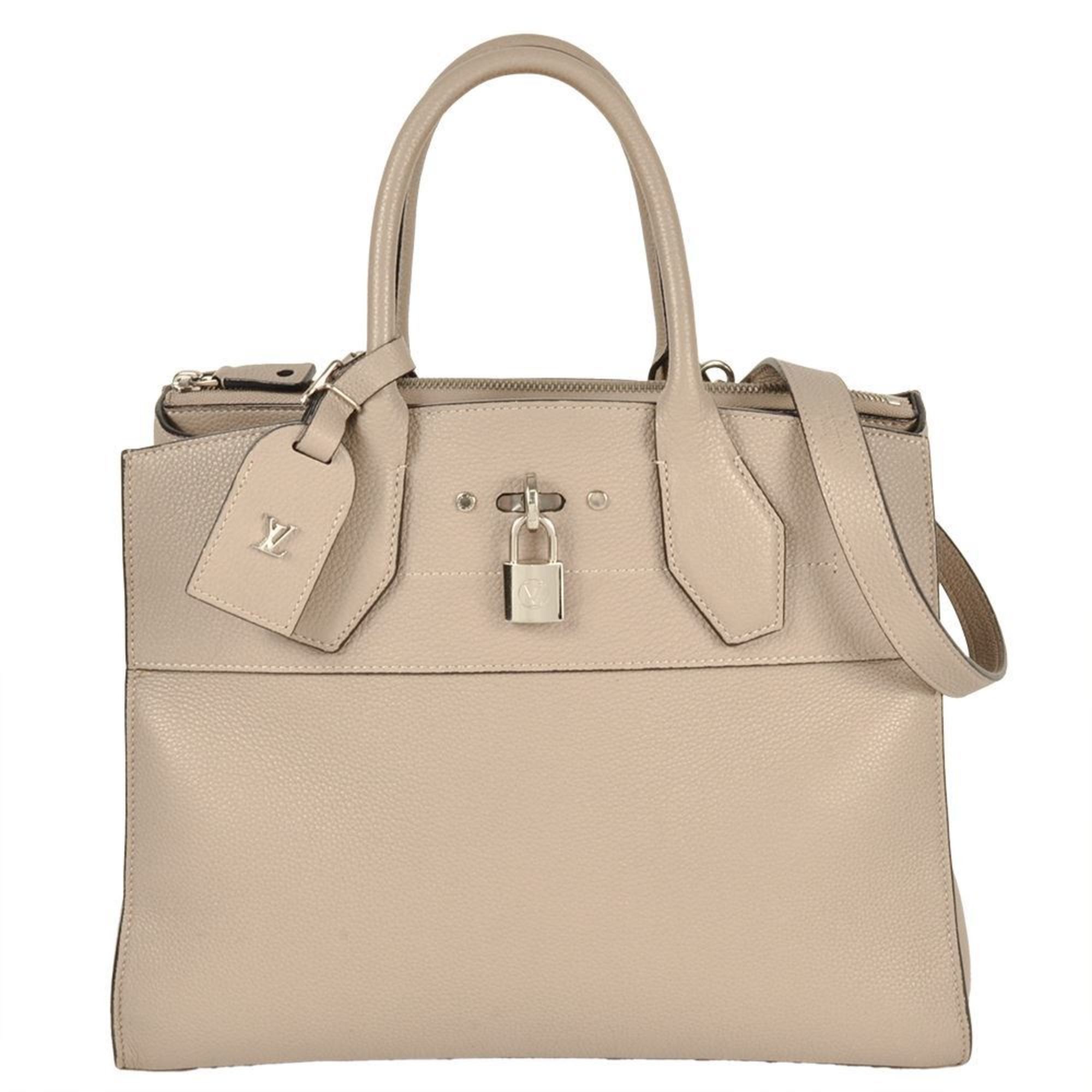 Louis Vuitton Louis Vuitton City Steamer MM Handbag Leather M53017 Galle FO2157 Beige Women's Size ONE SIZE - 1 Thumbnail