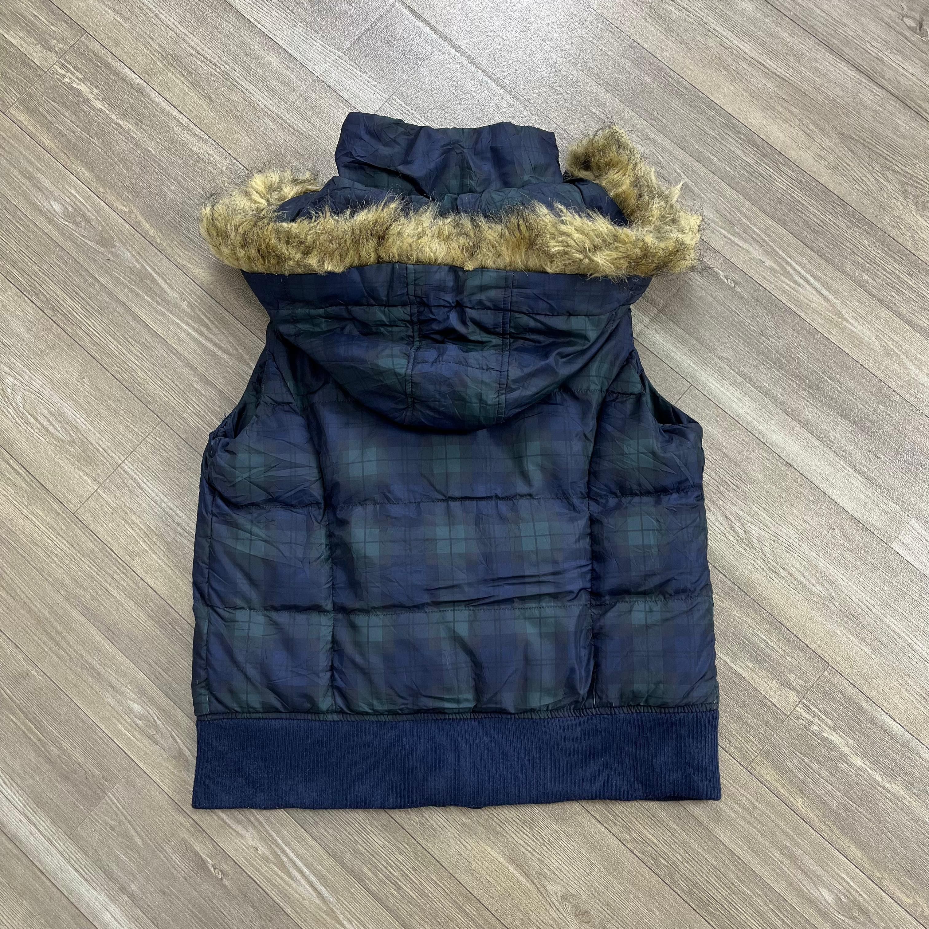Japanese Brand 2000s Goa Style Plaid Down Jacket Fur Vest Size US M / EU 48-50 / 2 - 15 Thumbnail