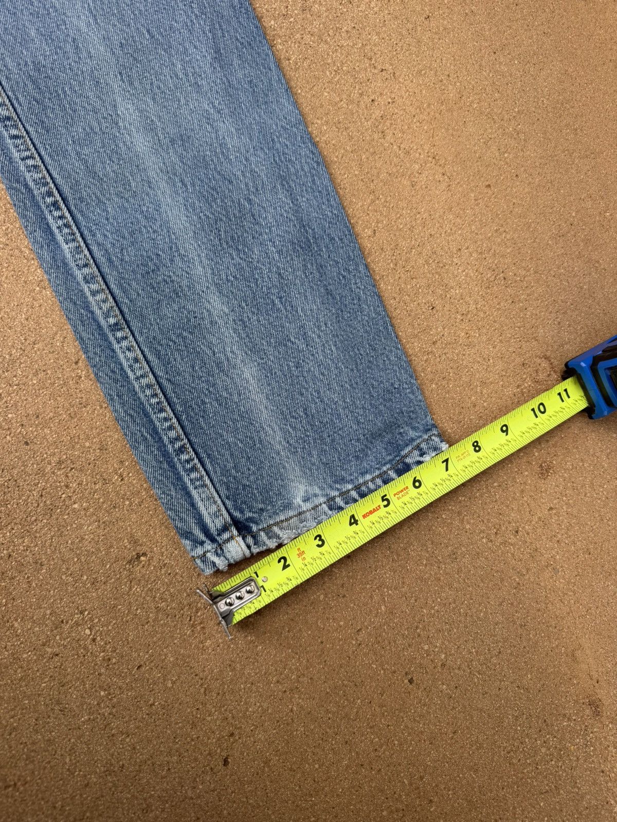Levi's Vintage Levi’s 501xx Buttonfly Straight Faded Jeans 27x32 Size US 27 - 13 Thumbnail