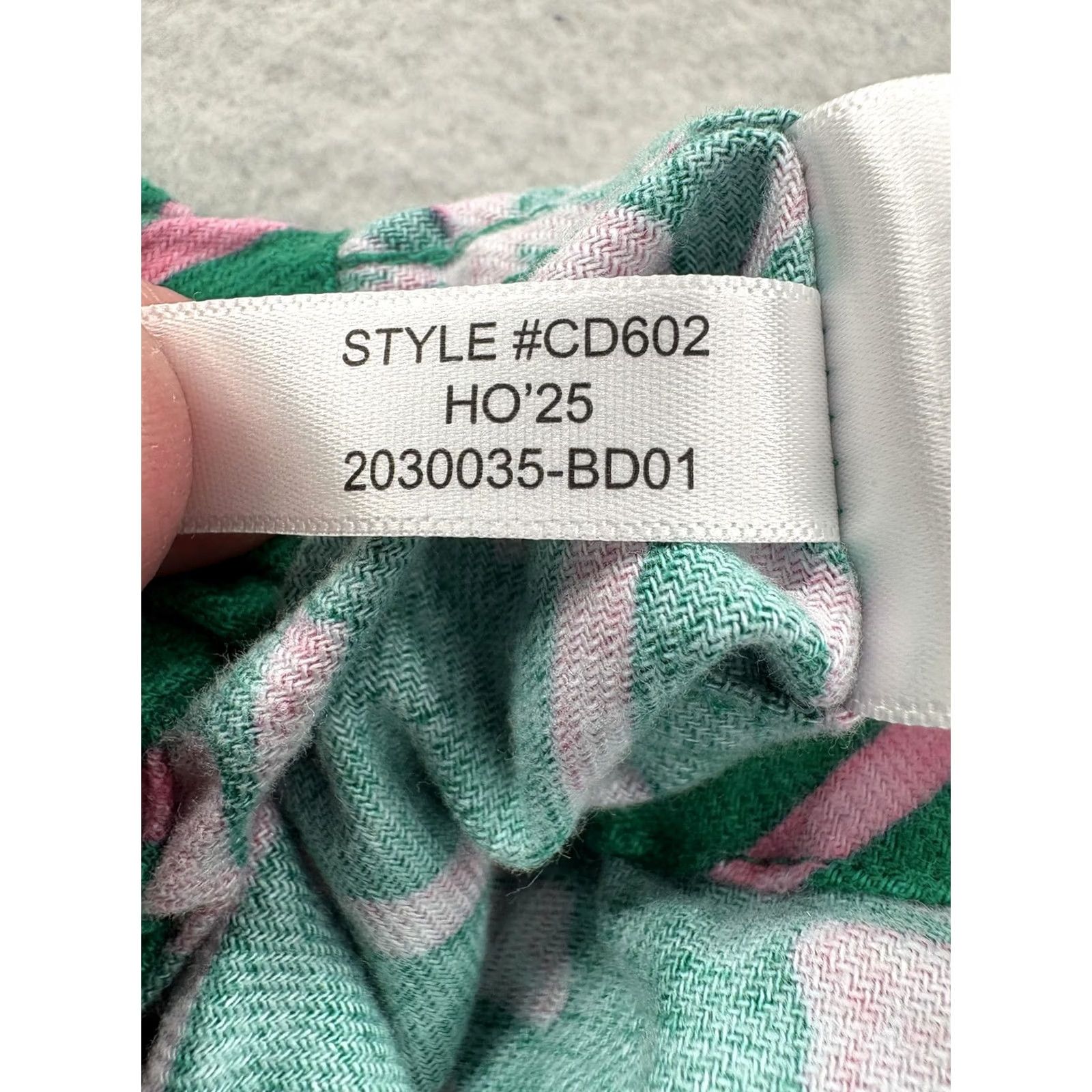 J.Crew J.CREW Flannel Pajama Pants Womens S Green Pink Bow Print Drawstring Lounge Size 28" / US 6 / IT 42 - 4 Thumbnail