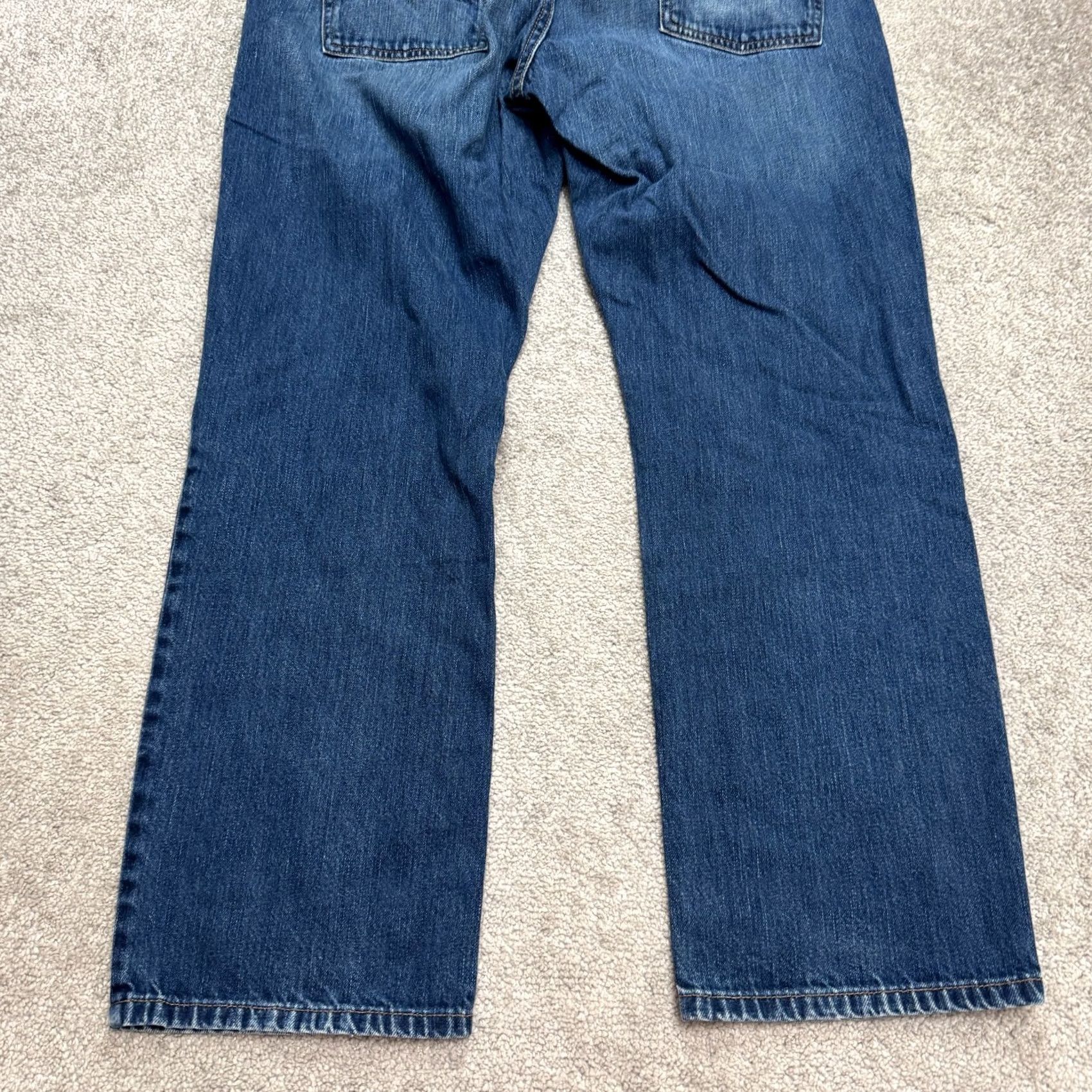 Vintage L.L. Bean Jeans Mens 38x30 Denim Straight Classic Fit Blue Medium Wash 5-Pocket Cotton Denim Jeans Size US 38 / EU 54 - 6 Thumbnail