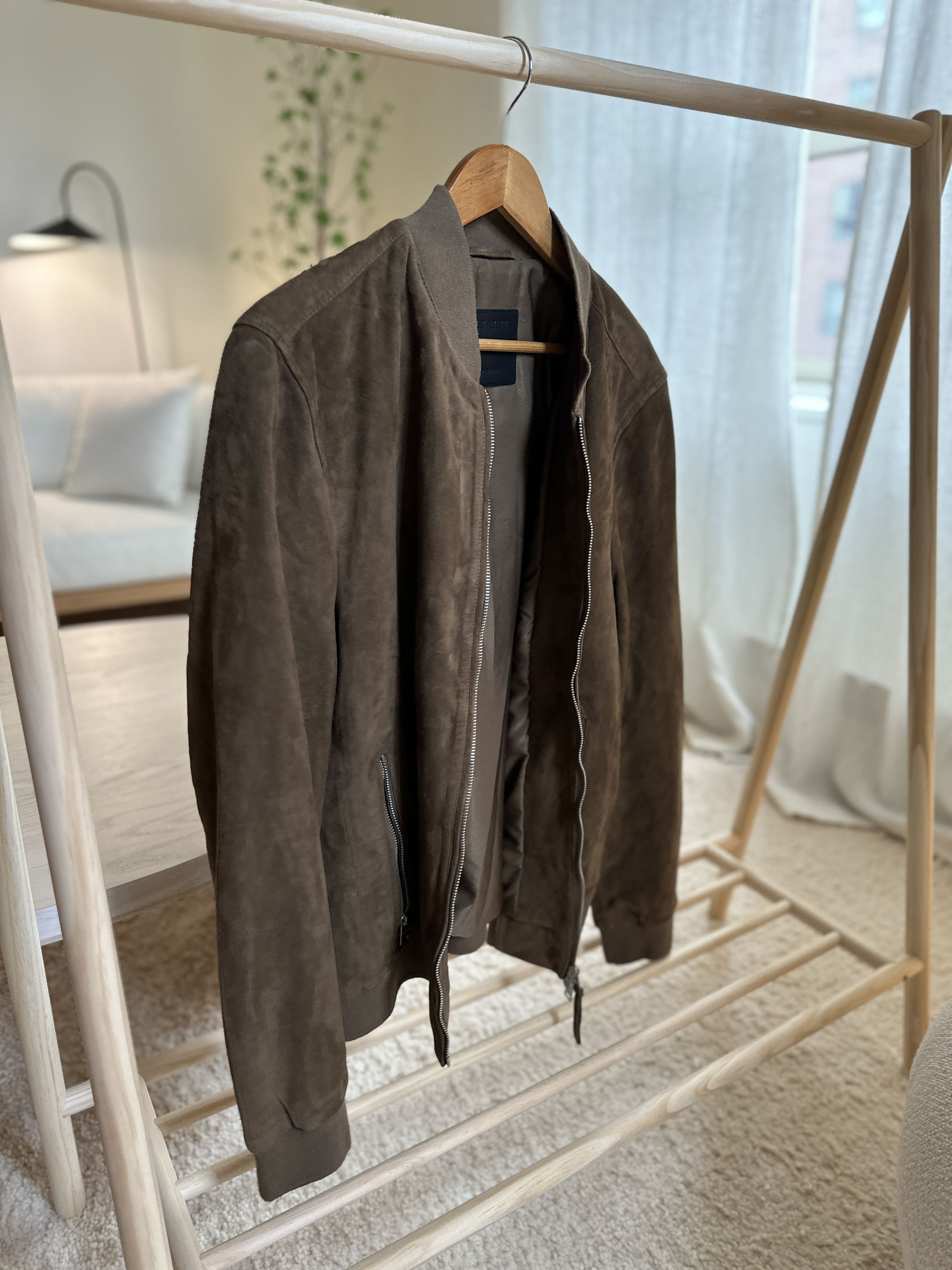 Allsaints Allsaints Kemble Suede Bomber Jacket Grailed