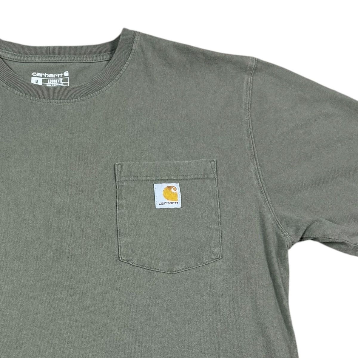 Carhartt Carhartt Green Patch Pocket Work Shirt Men's Medium FLAW Size US M / EU 48-50 / 2 - 2 Thumbnail