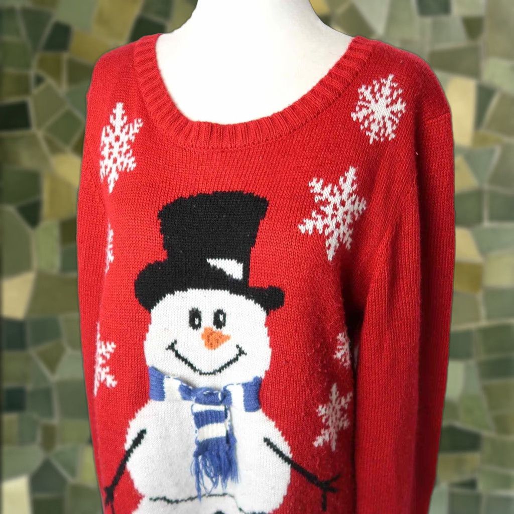 Vintage VINTAGE Carolyn Taylor Sweater Shirt Women XL Red Holiday Snowman Snowflake Pullover Size XL / US 12-14 / IT 48-50 - 1 Thumbnail