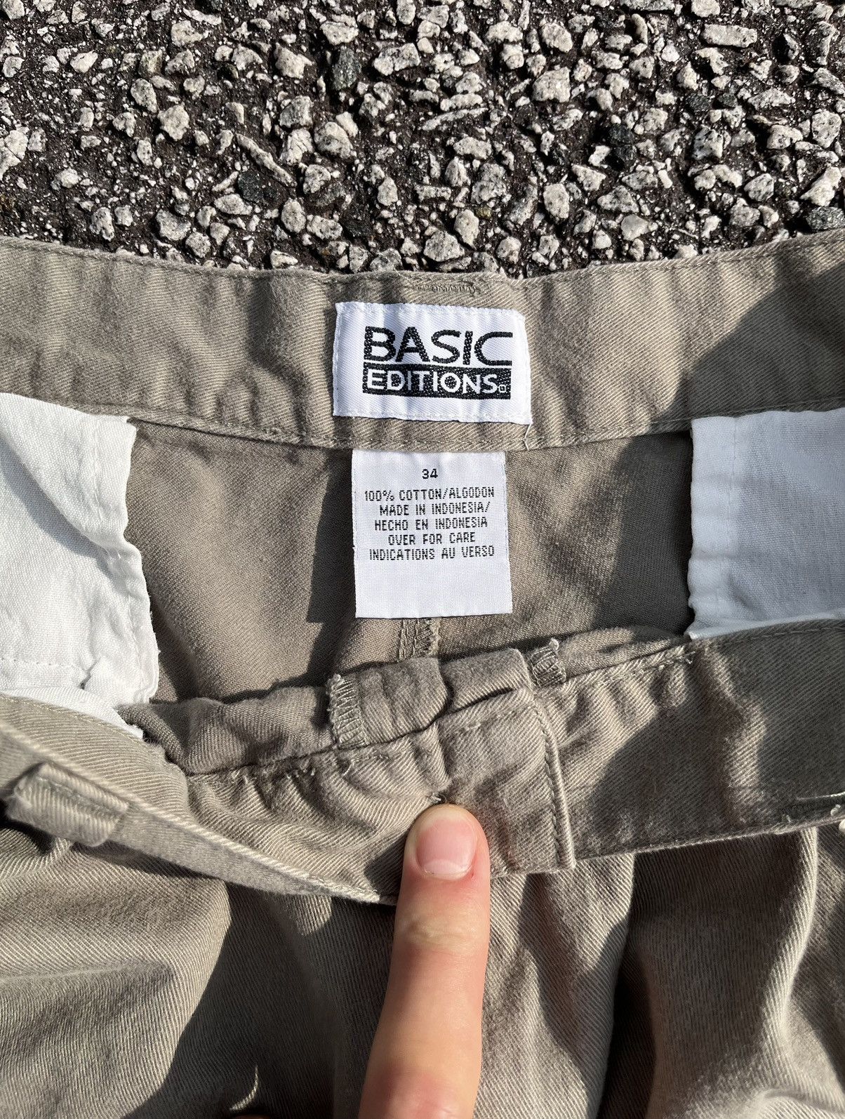 Basic Editions × Vintage Baggy Vintage Basic Edition Chino Shorts Size US 34 / EU 50 - 4 Thumbnail