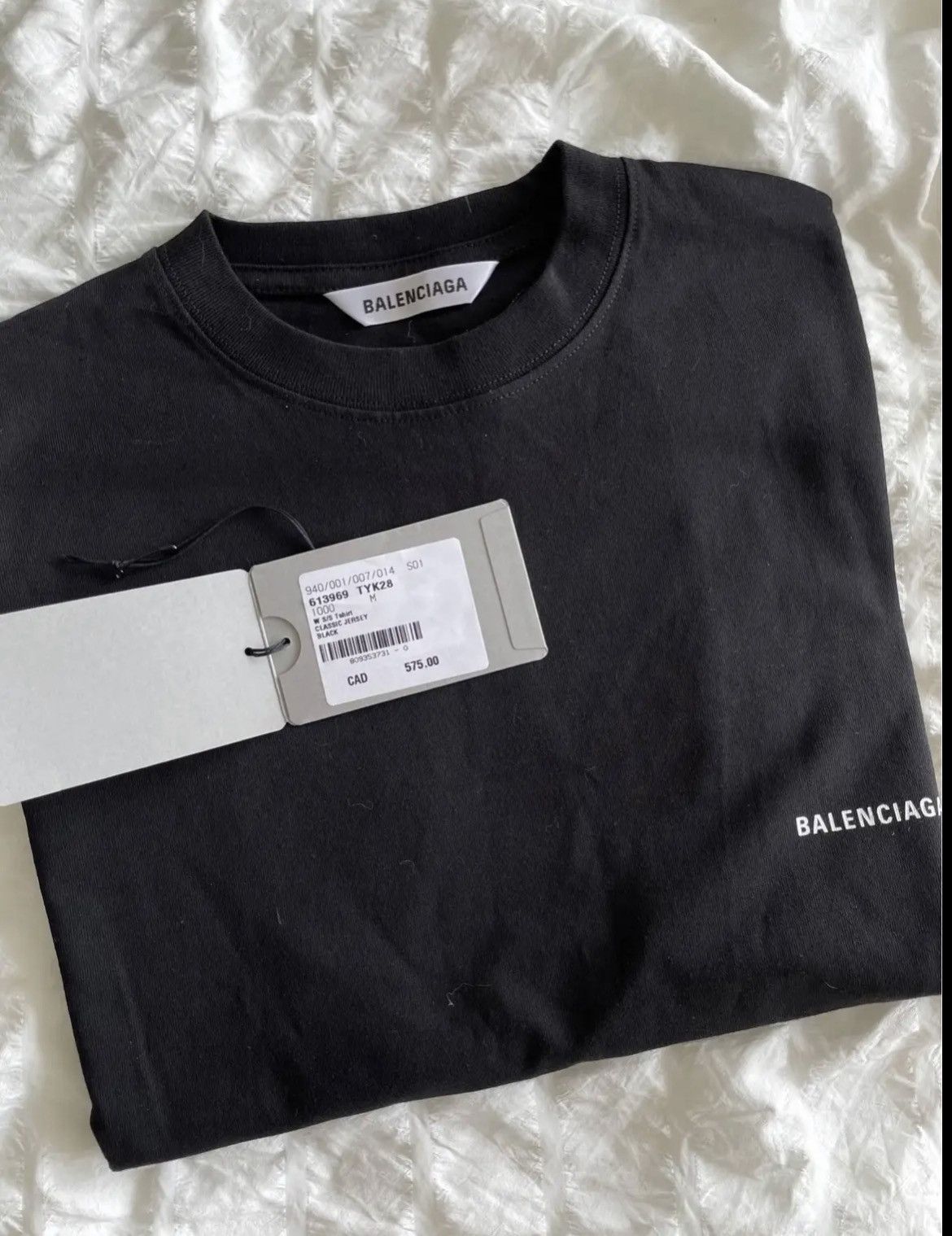 Balenciaga Balenciaga Black Logo Tshirt Size M / US 6-8 / IT 42-44 - 1 Thumbnail