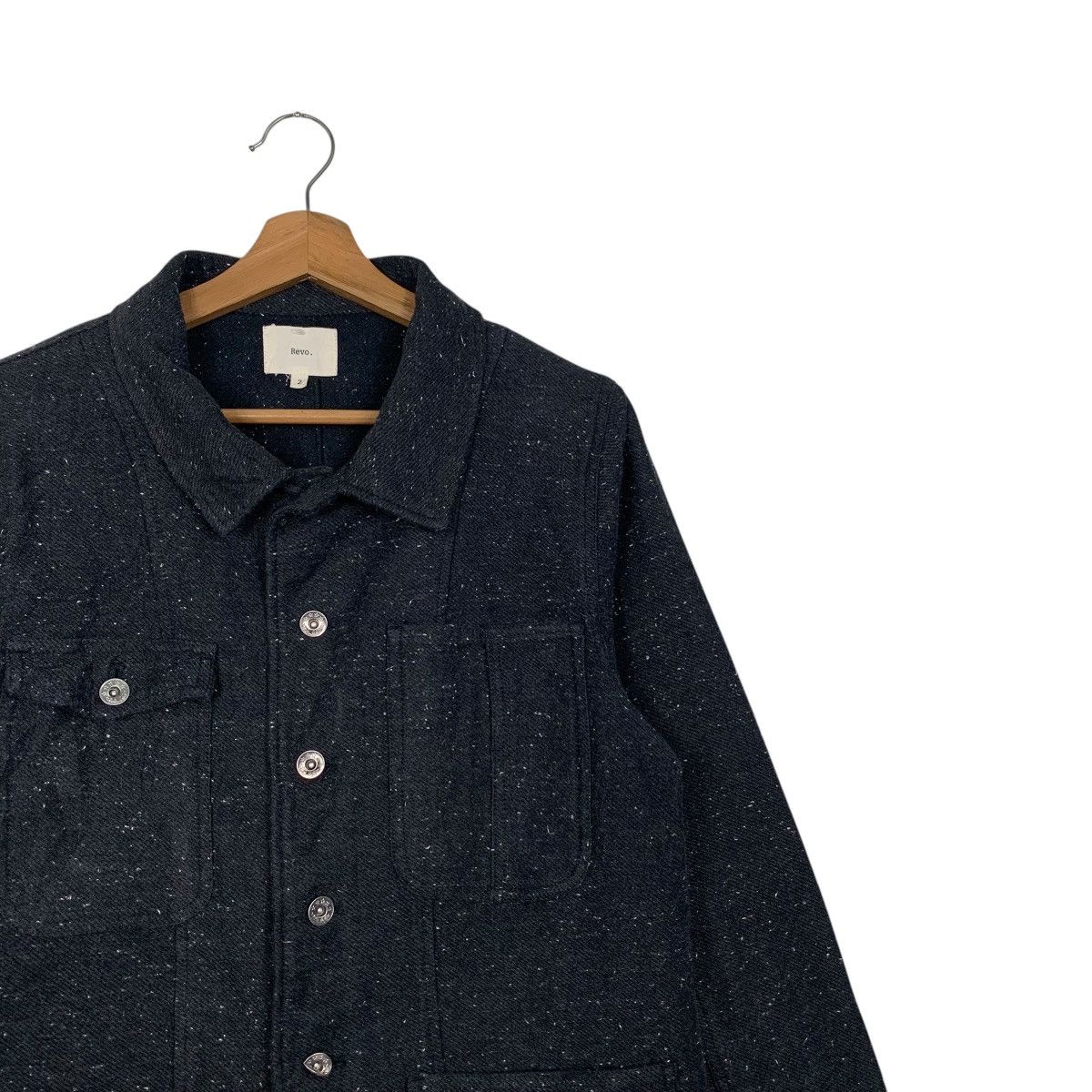 Japanese Brand REVO Neppy Cotton Chore Jacket Work Shirt Jacket #2810-C127 Size US S / EU 44-46 / 1 - 4 Thumbnail