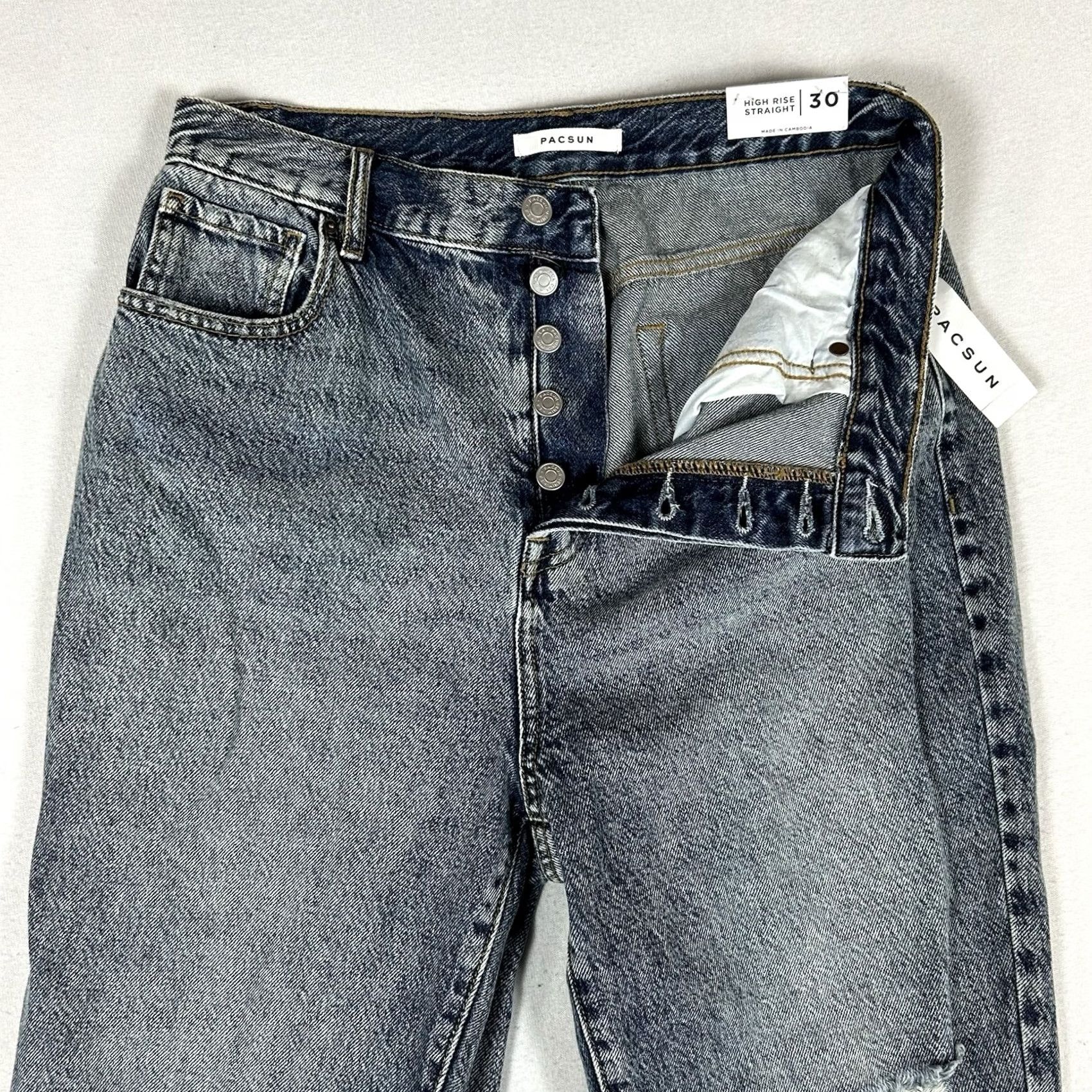 Pacsun Pacsun Jeans PacSun NEW High Rise Straight Leg Jeans Womens Size 30 Blue Denim Light Wash NWT Size 30" / US 8 / IT 44 - 5 Thumbnail