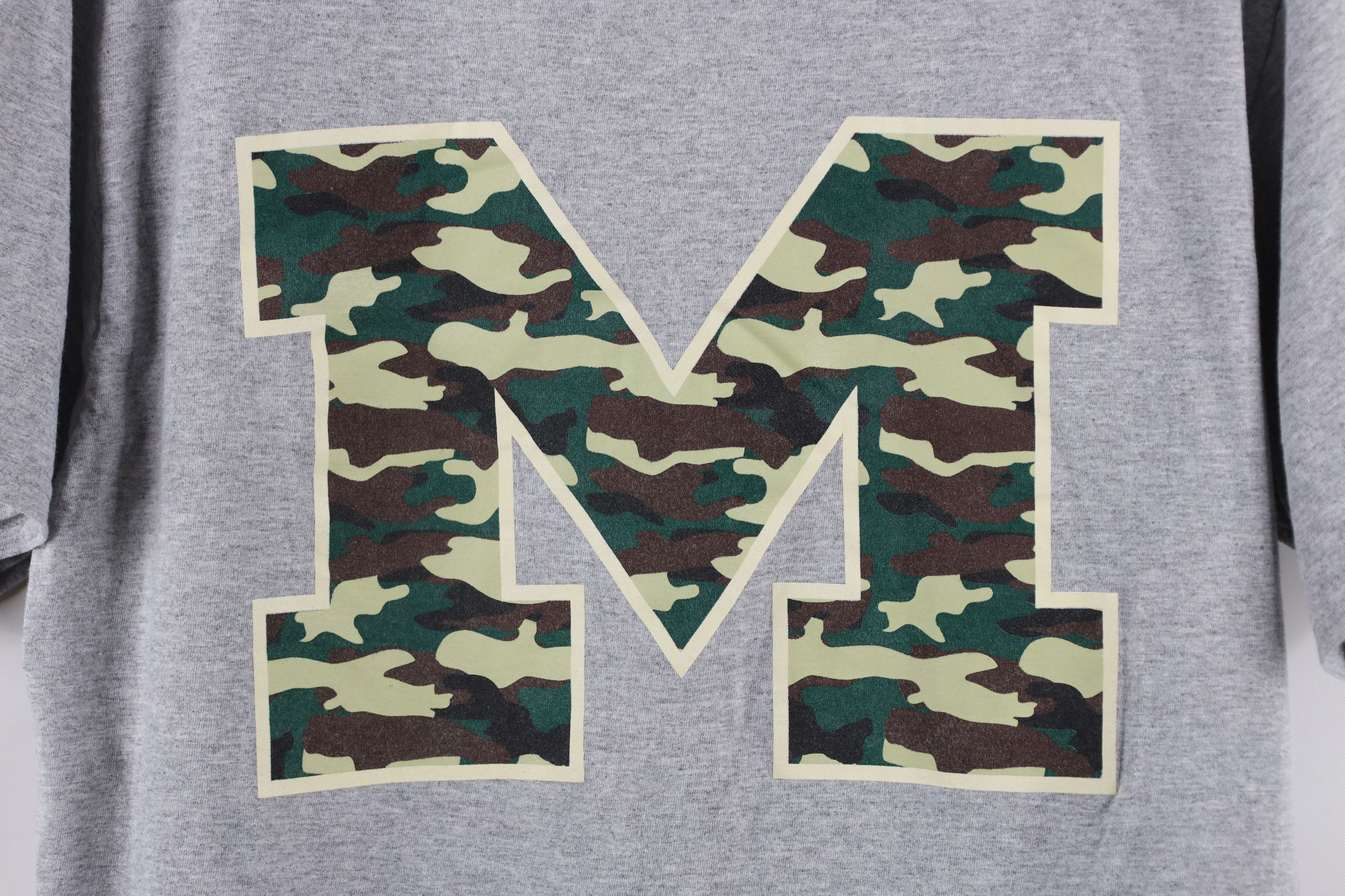 Vintage Vintage Camouflage Block University of Michigan T-Shirt Gray Size US M / EU 48-50 / 2 - 4 Thumbnail