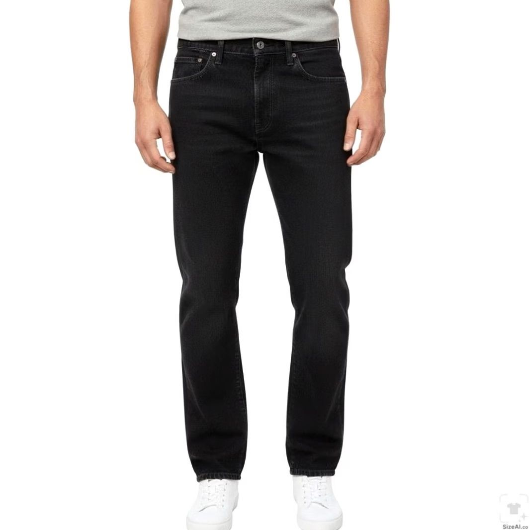Levi's Levi'S 505 Jeans Mens Black Dark Wash 38x29 Straight Fit - Zip Fly Size US 38 / EU 54 - 4 Thumbnail