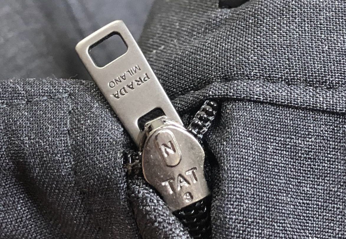Prada Prada - Single Knee Cargo Logo Wool Trouser Size US 31 - 11 Thumbnail
