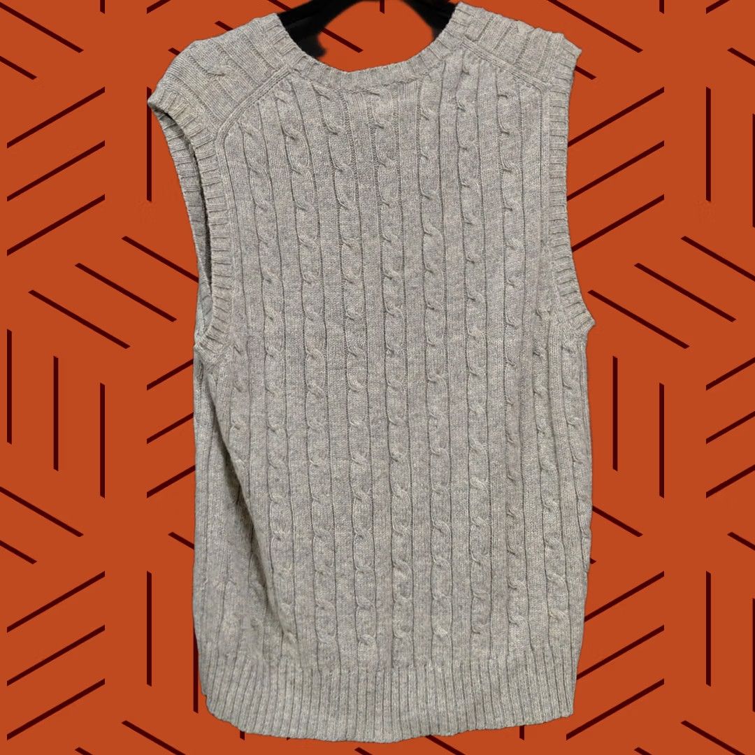 Vintage L.L.Bean Vest Womens M Gray Lambswool Knit Solid Sleeveless Size Size M / US 6-8 / IT 42-44 - 1 Thumbnail