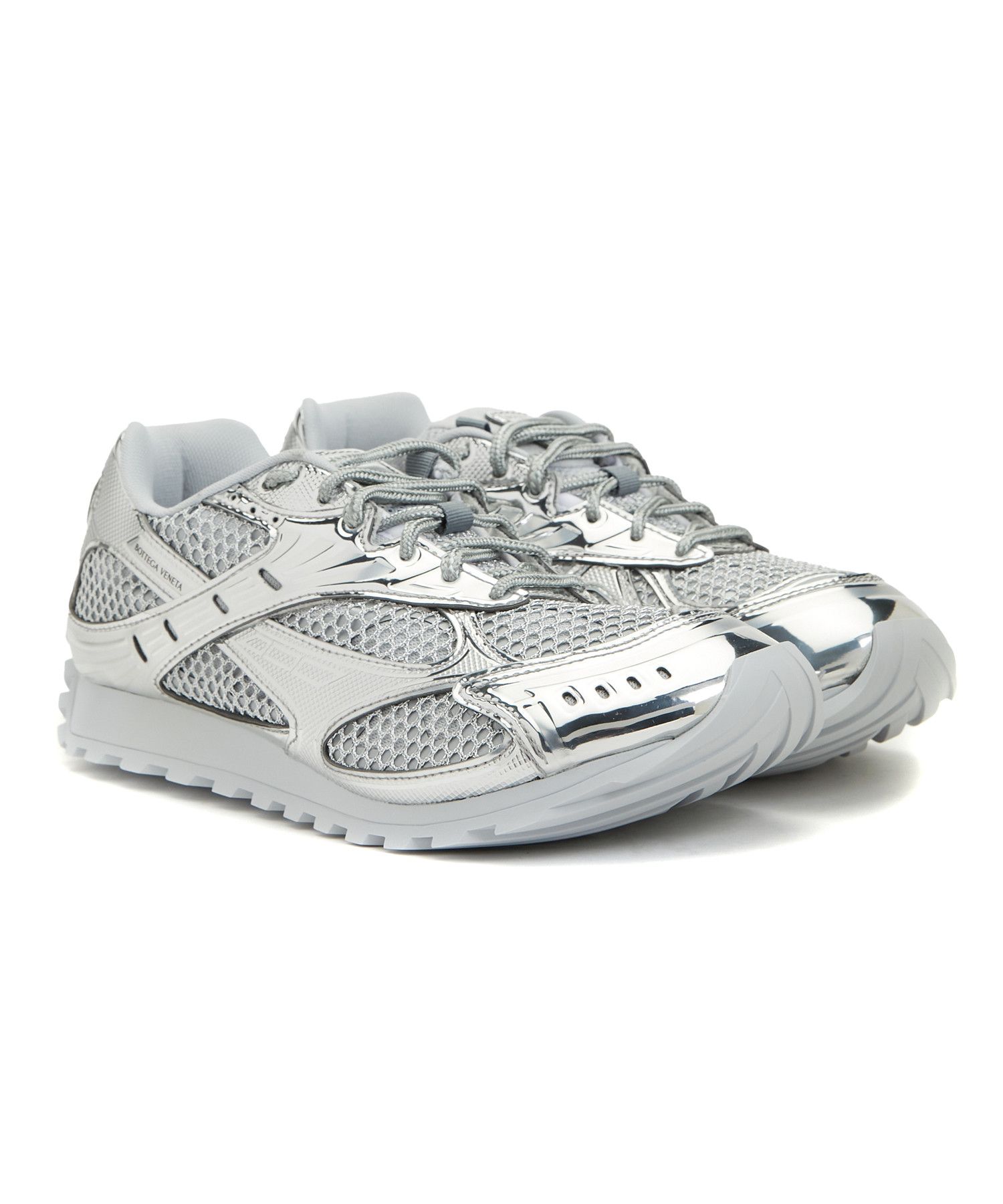 Bottega Veneta BOTTEGA VENETA Orbit silver running sneakers 7 / 37 Size US 7 / IT 37 - 3 Thumbnail
