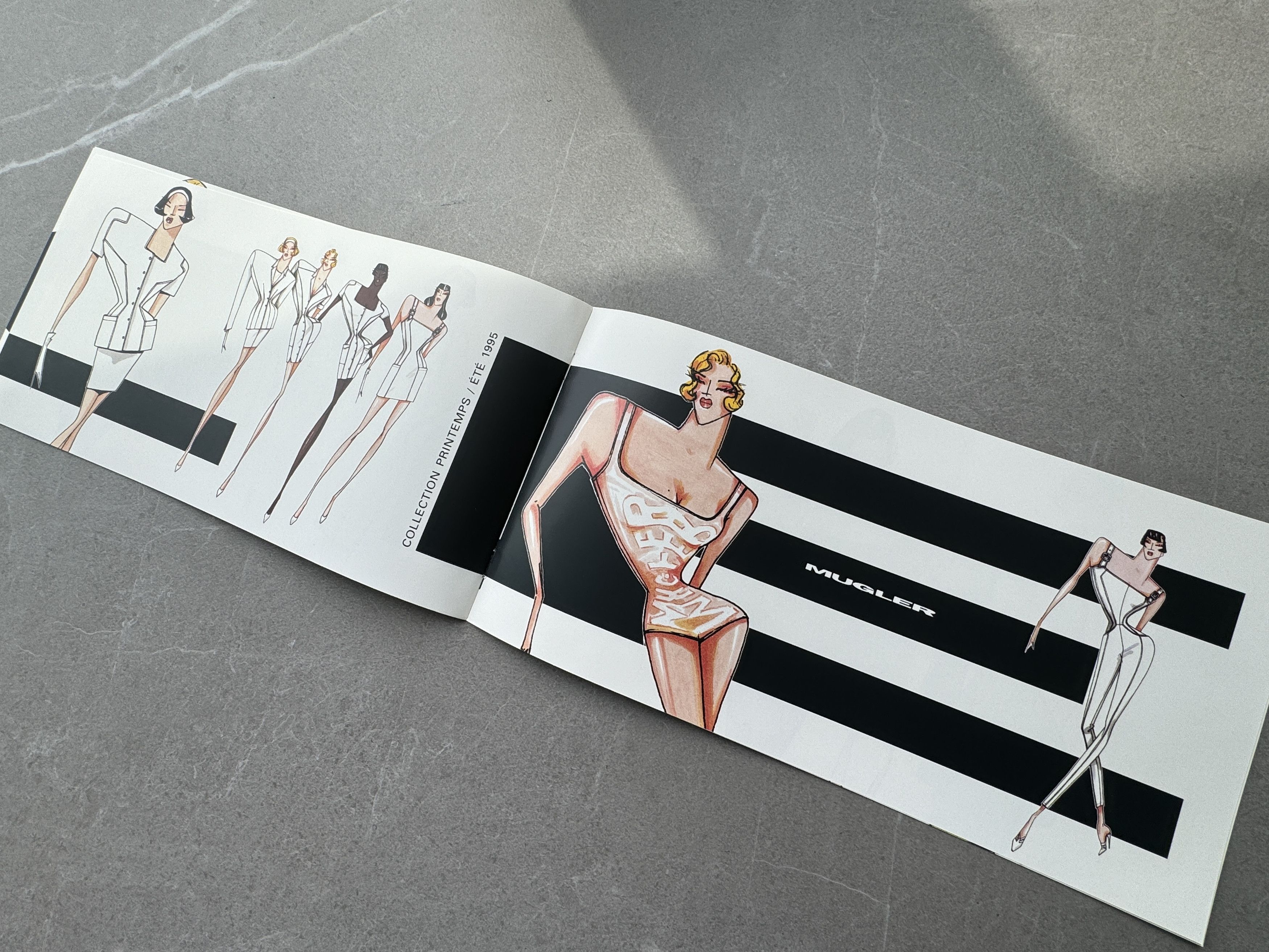 Thierry Mugler Thierry Mugler 1995 Spring Summer Fashion Sketch Catalogue Size ONE SIZE - 10 Thumbnail
