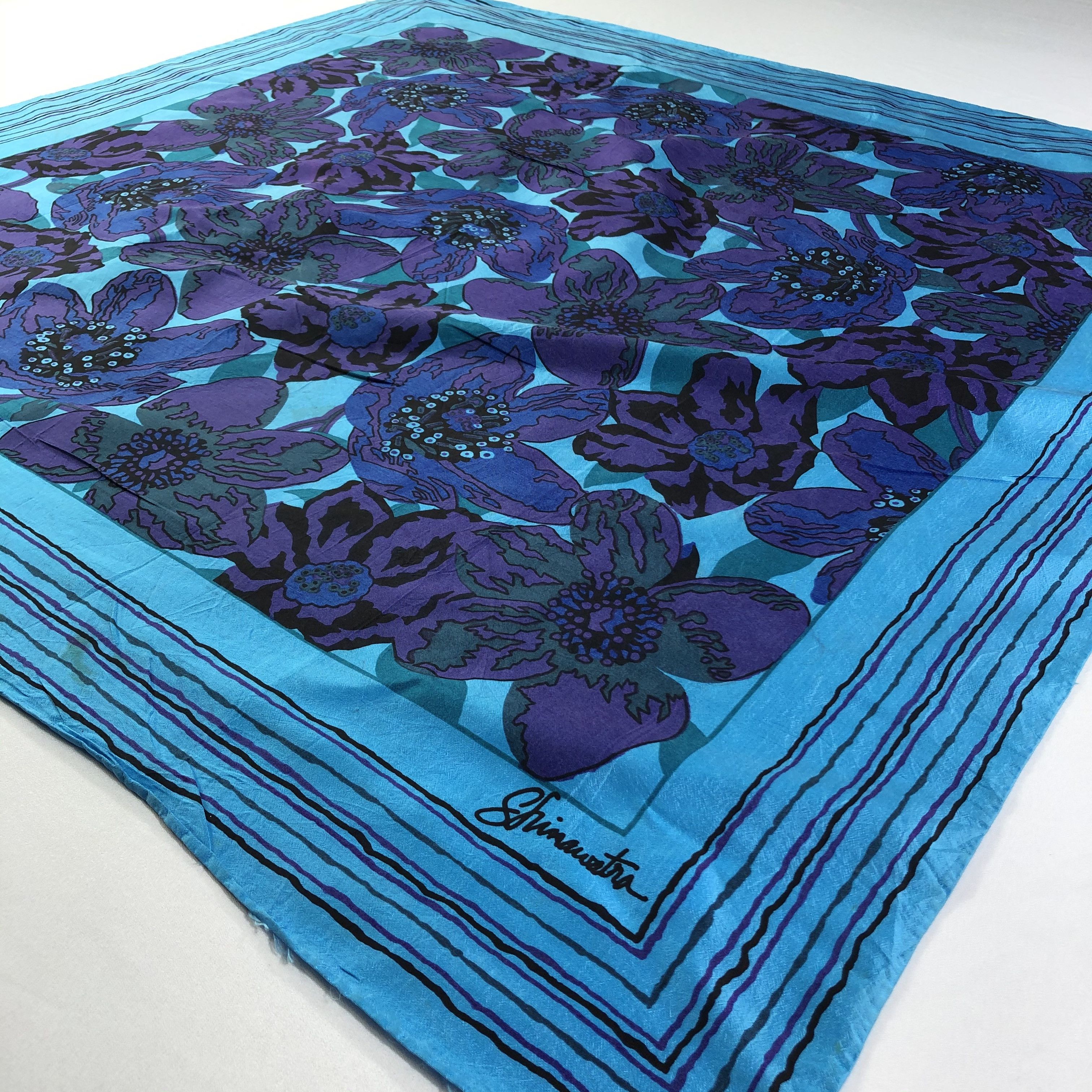 Vintage Vintage Silk Scarf Size ONE SIZE - 4 Thumbnail