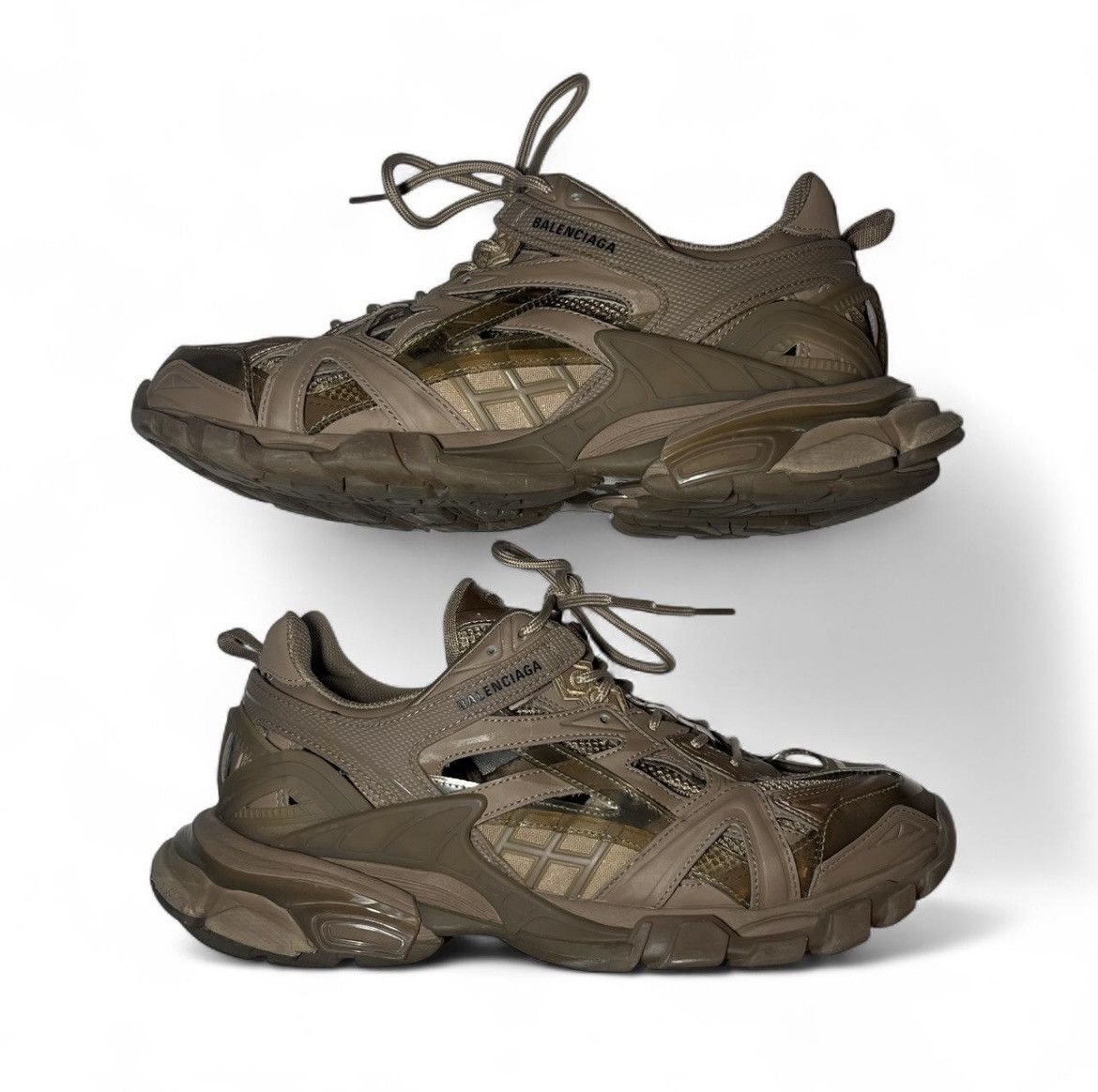 Balenciaga Balenciaga track 2 dark beige Size US 10 / EU 43 - 4 Thumbnail