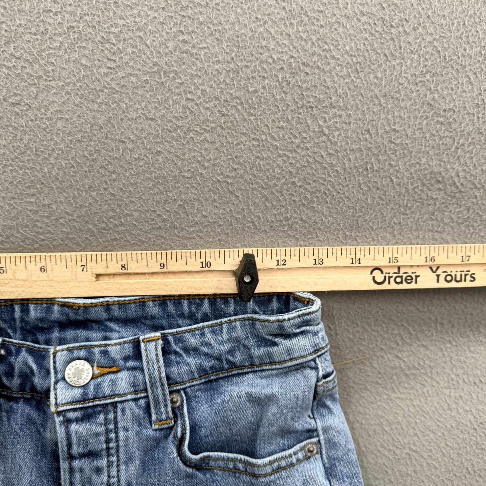 Lucky Brand Lucky Brand Bridgette Straight Jeans Womens 27 Blue High Rise Wear Lucky Graphic Jeans Mens? Size 27" / US 4 / IT 40 - 6 Thumbnail