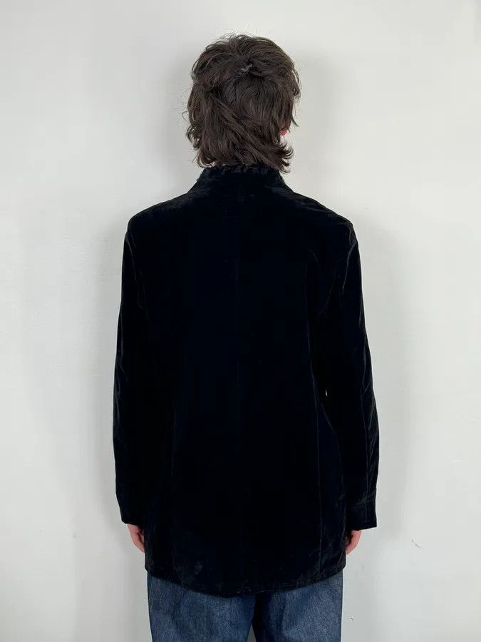 Yohji Yamamoto 2000s Yohji Yamamoto Y’s Black Faux Suede Double Breasted Jacket Size US M / EU 48-50 / 2 - 3 Thumbnail