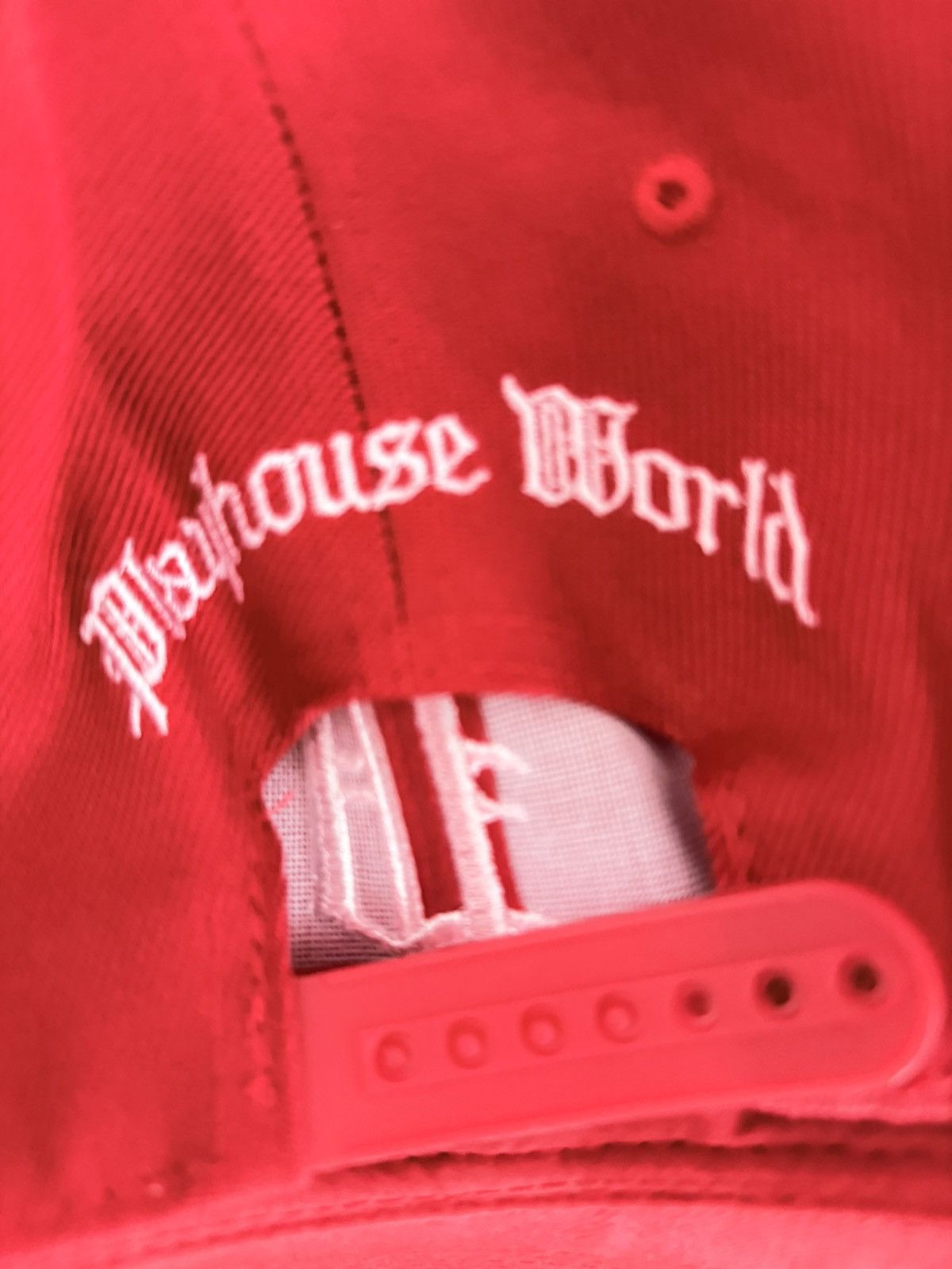 Other “Play House World” Custom Snapback Red/White Unisex Cap Size ONE SIZE - 5 Thumbnail