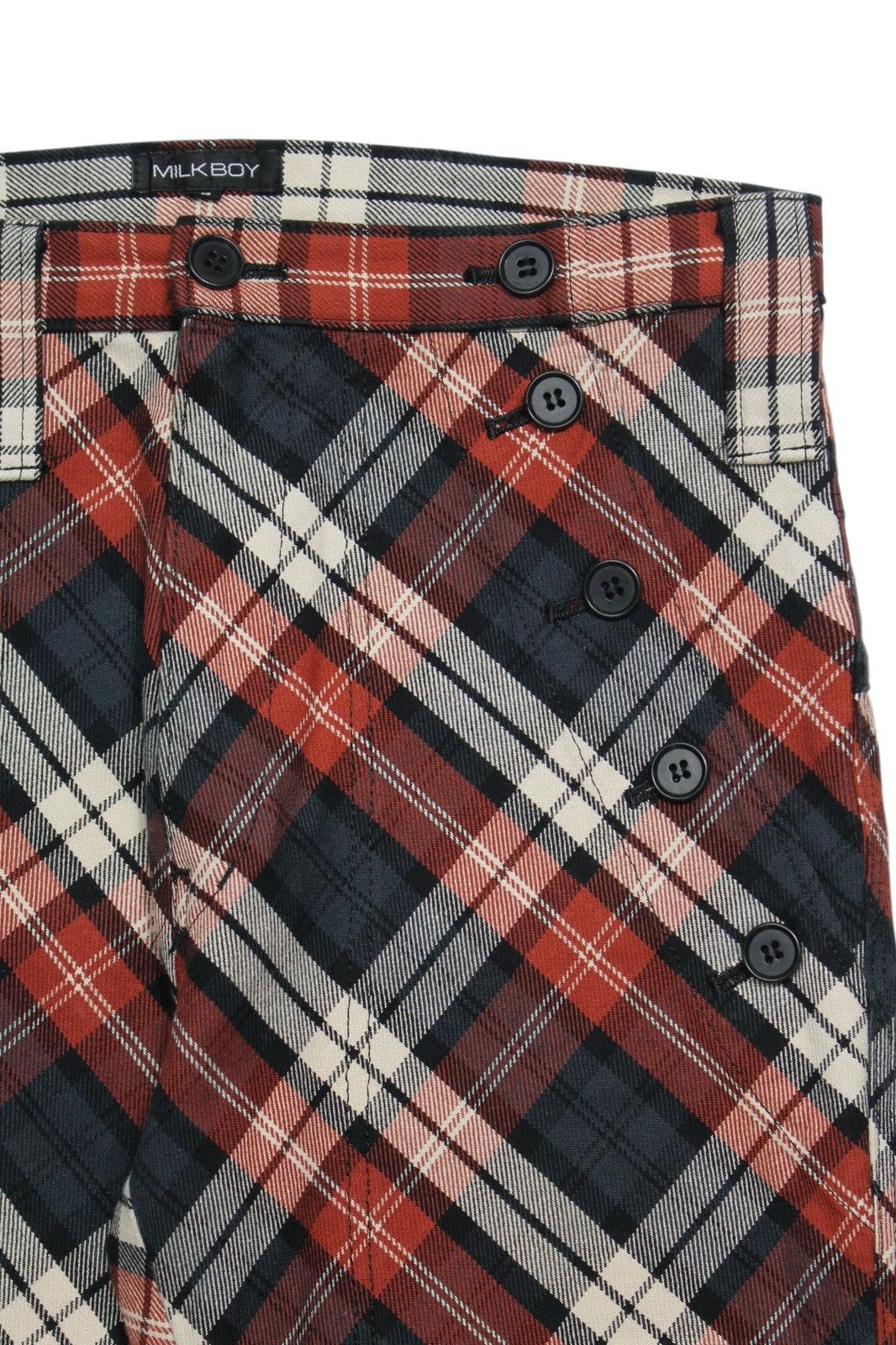 20471120 AW2011 MILKBOY DESIGNED BY HITOMI OKAWA TARTAN TROUSERS Size US 30 / EU 46 - 3 Thumbnail