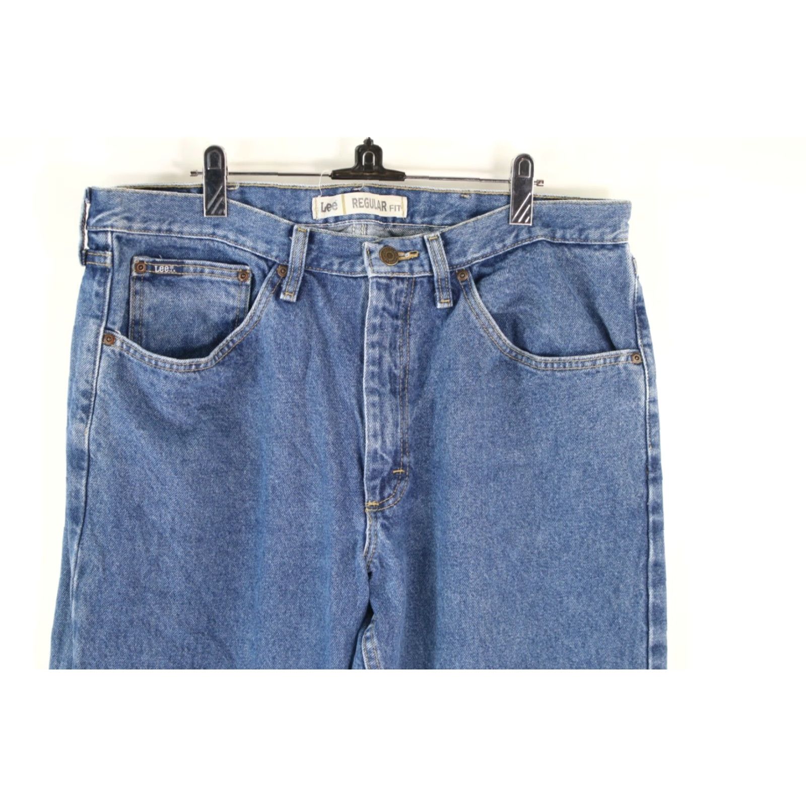 Lee Lee Jeans Main Selling Point Regular Fit Denim Straight Leg High Rise Blue 36x32 Mens Jeans 90s Color Blue Size 36x32 Mens Size US 36 / EU 52 - 3 Thumbnail