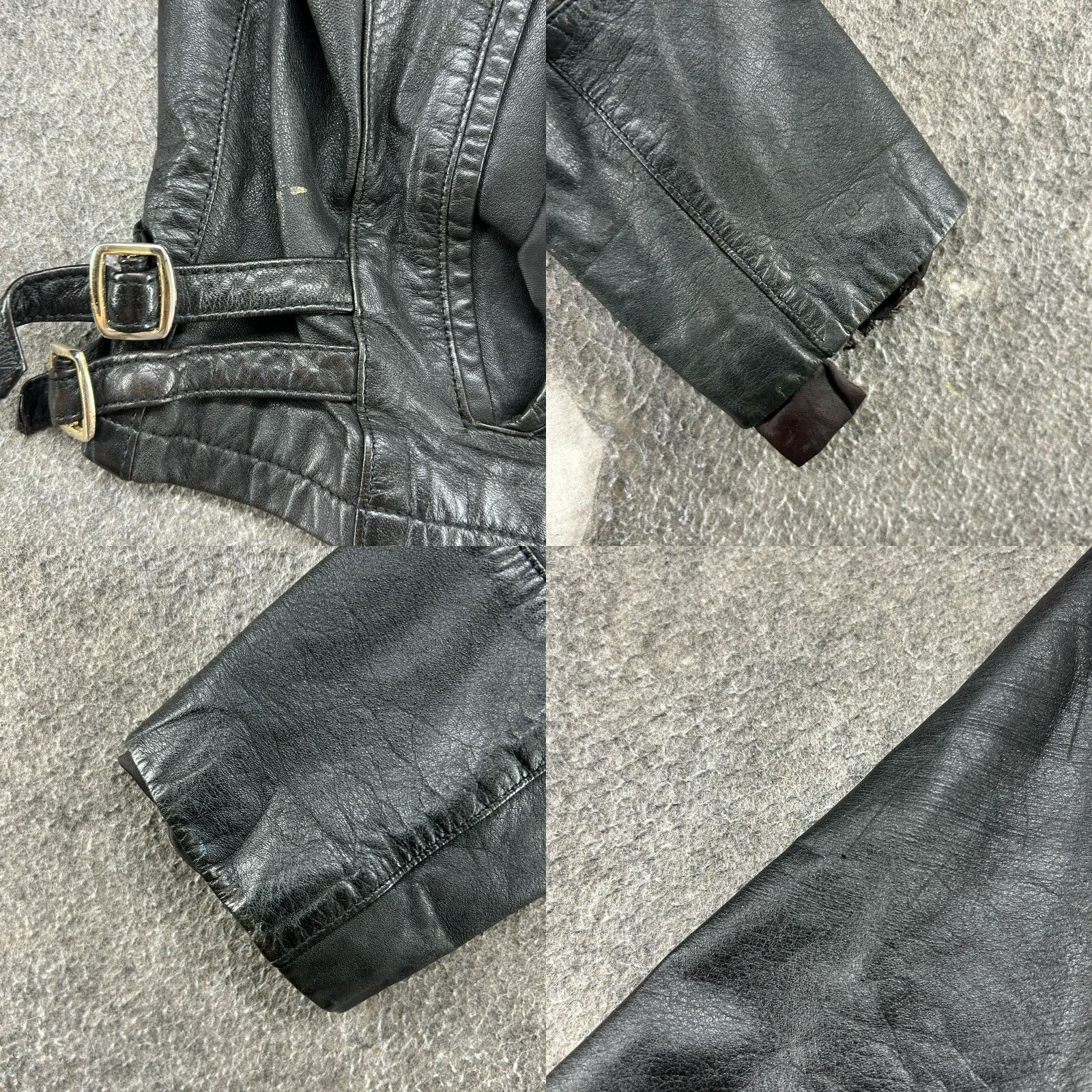 Vintage VINTAGE Wilsons Leather Jacket Women 10 Black Bomber Genuine Biker Crop Moto 80s Size L / US 10 / IT 46 - 8 Thumbnail