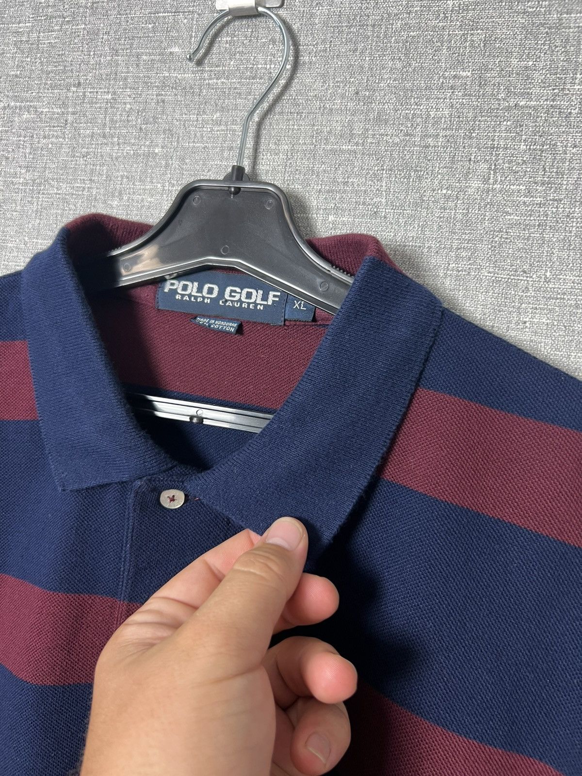 Polo Ralph Lauren Vintage Ralph Lauren Golf Striped Rugby Polo Long Sleeve Size US XL / EU 56 / 4 - 8 Thumbnail
