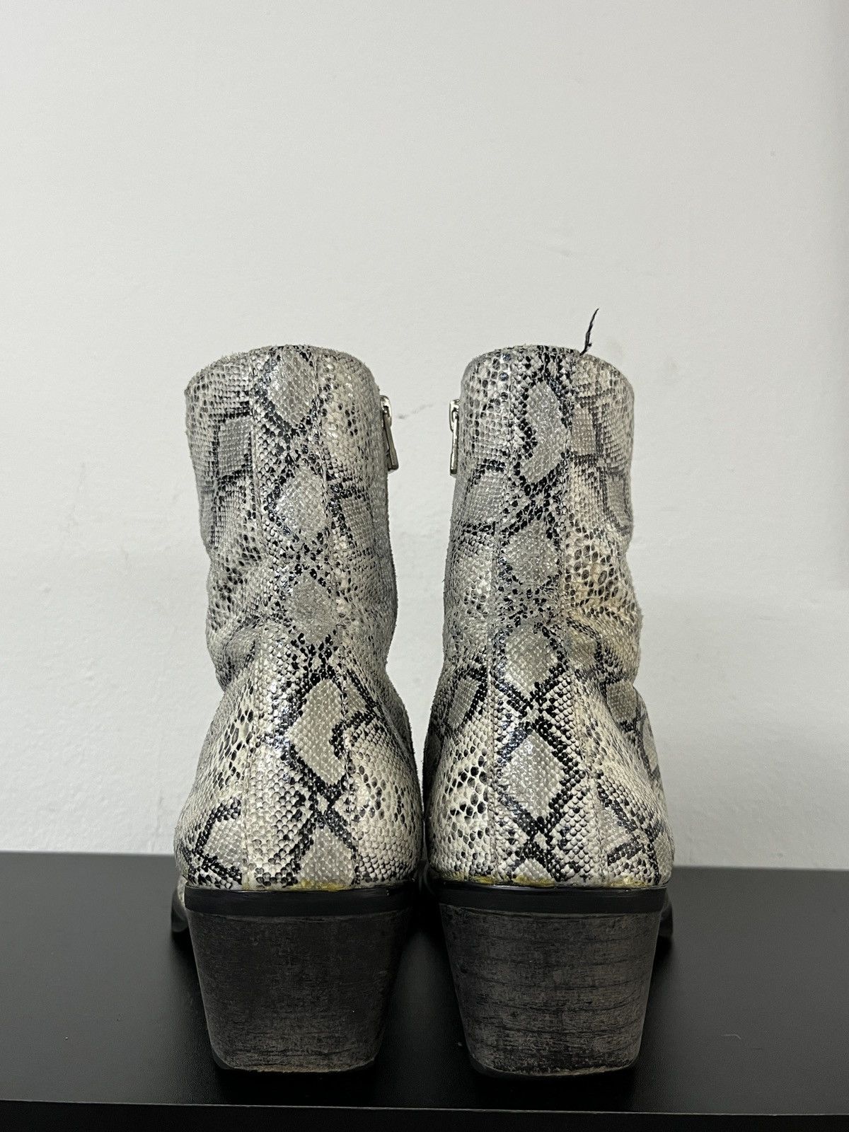 KMRii Snakeskin Chelsea Zipper Boots Inspired by Saint Laurent Size US 8 / EU 41 - 12 Thumbnail