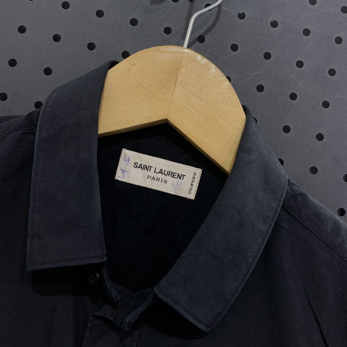 Saint Laurent Paris SAINT LAURENT Paris Uniform black button shirt Size US M / EU 48-50 / 2 - 4 Thumbnail